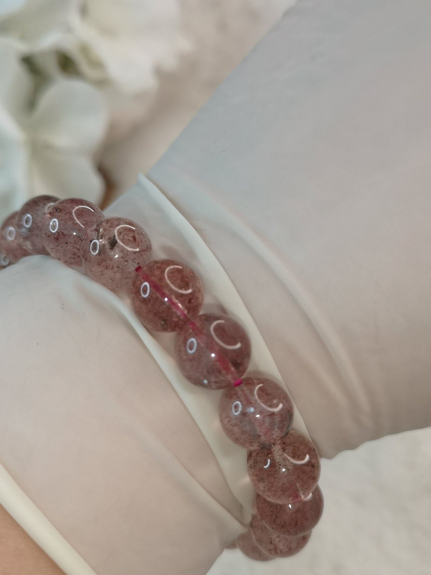 Erdbeer Quartz Armband