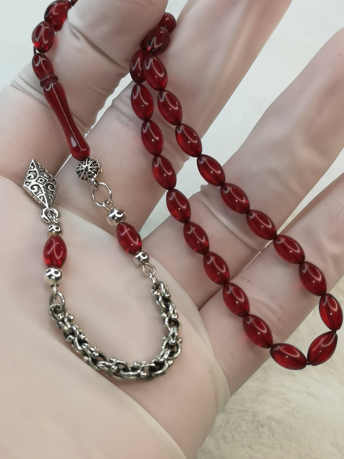 Ateş Kehribar tesbih Gebetskette 📿