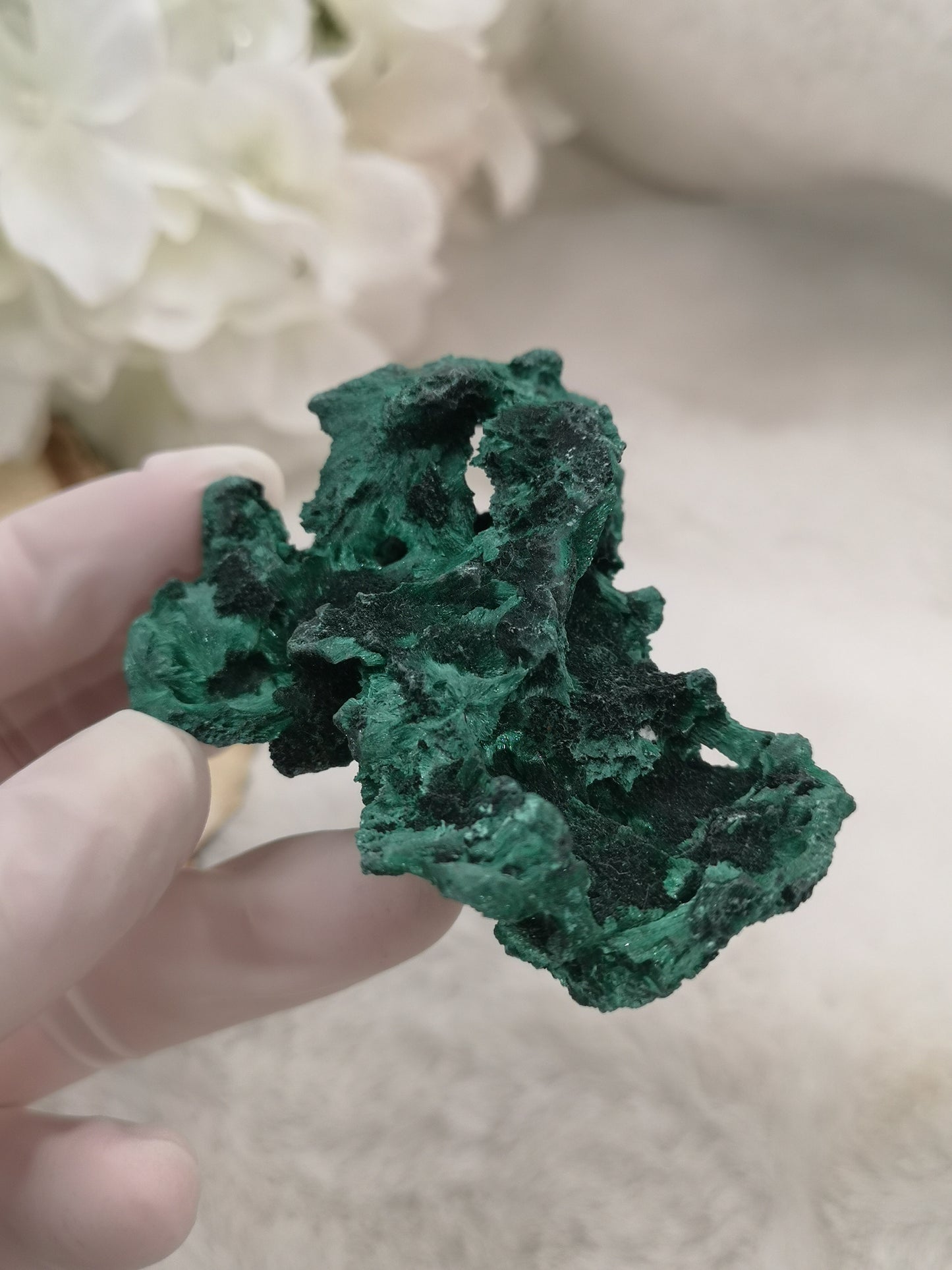 Malachite Edelstein Freiform