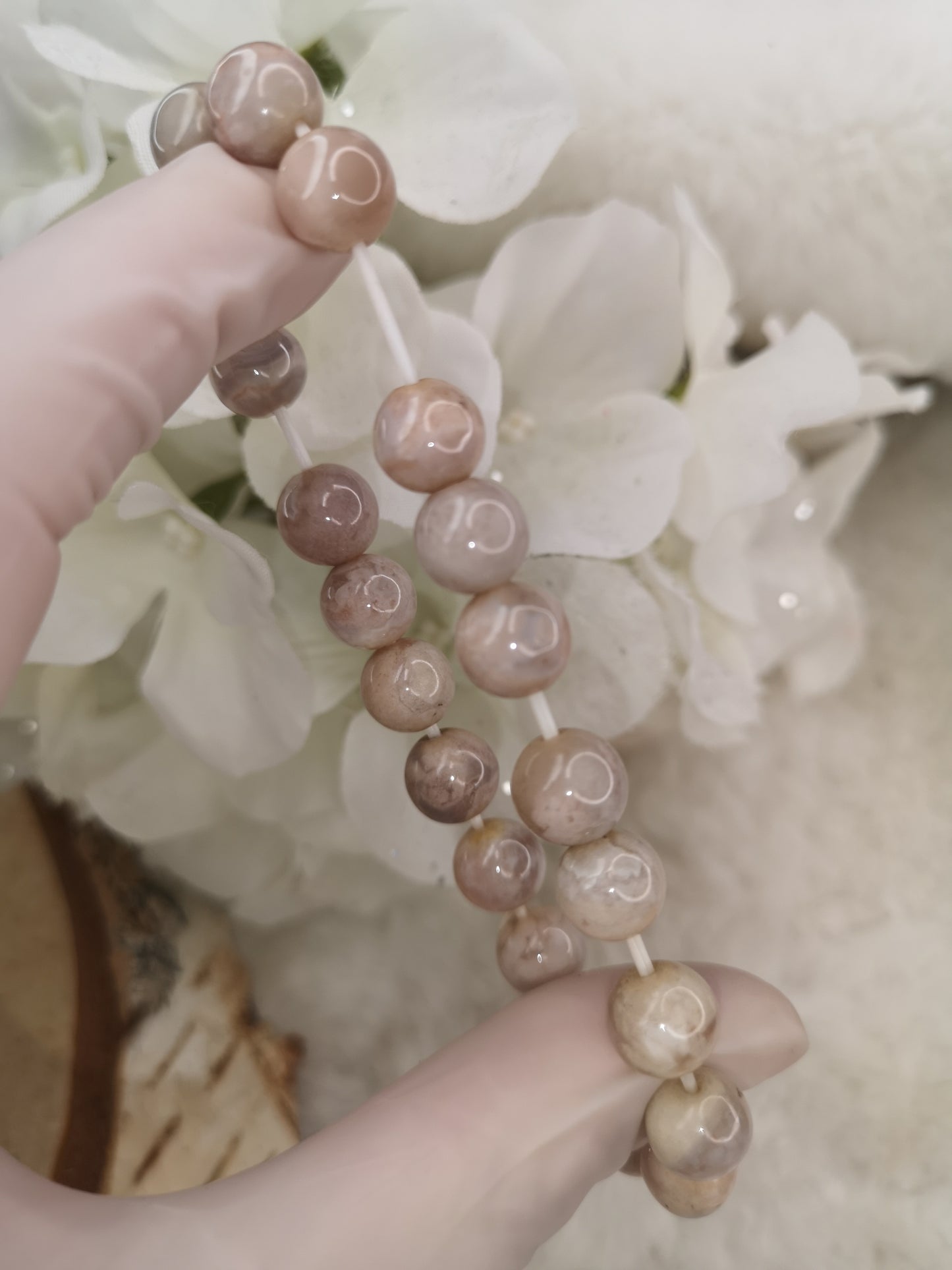 Blumenachat Edelstein Armband