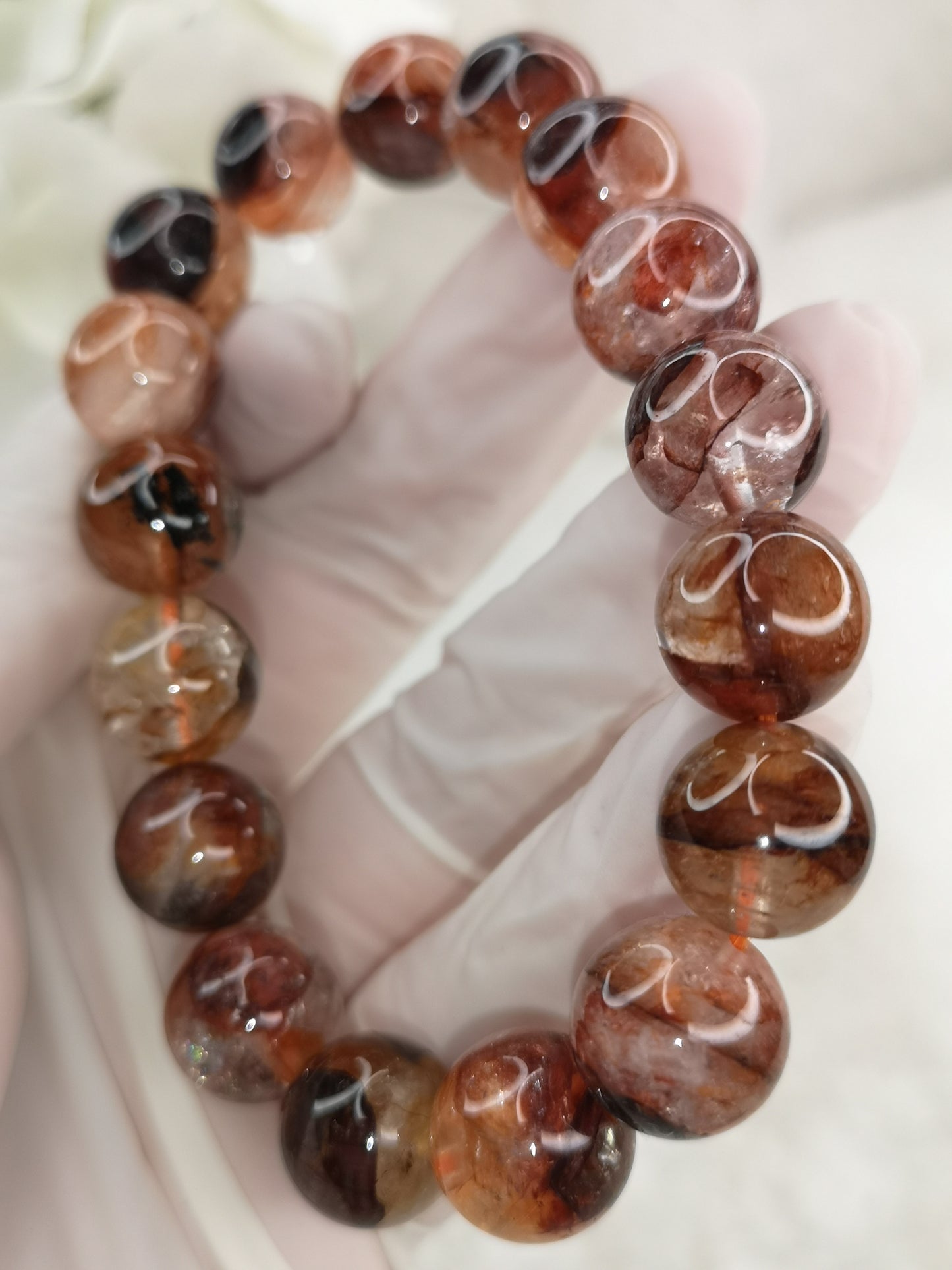 Feuerquartz Edelstein Armband