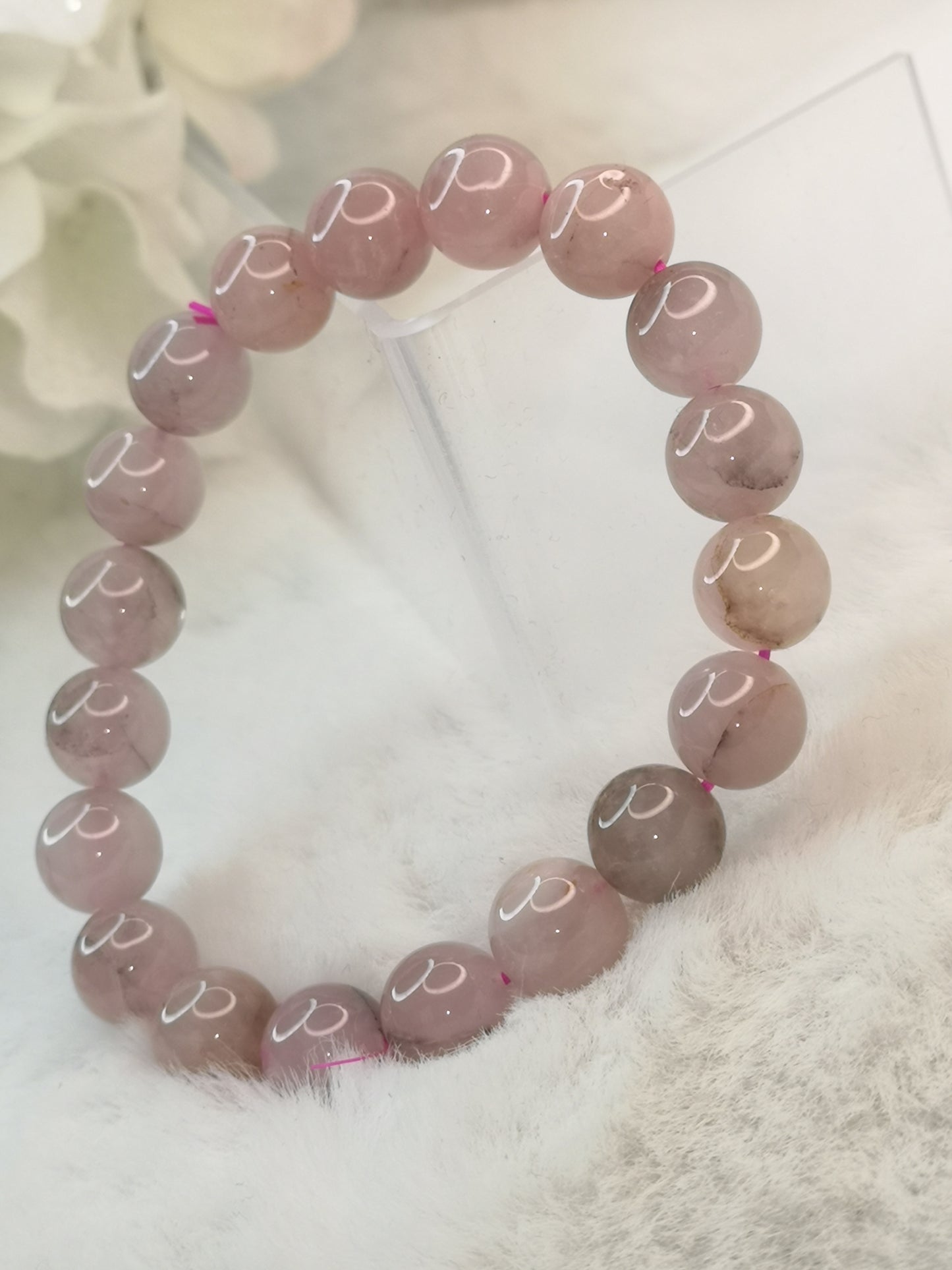 Rosenquarz Edelstein Armband