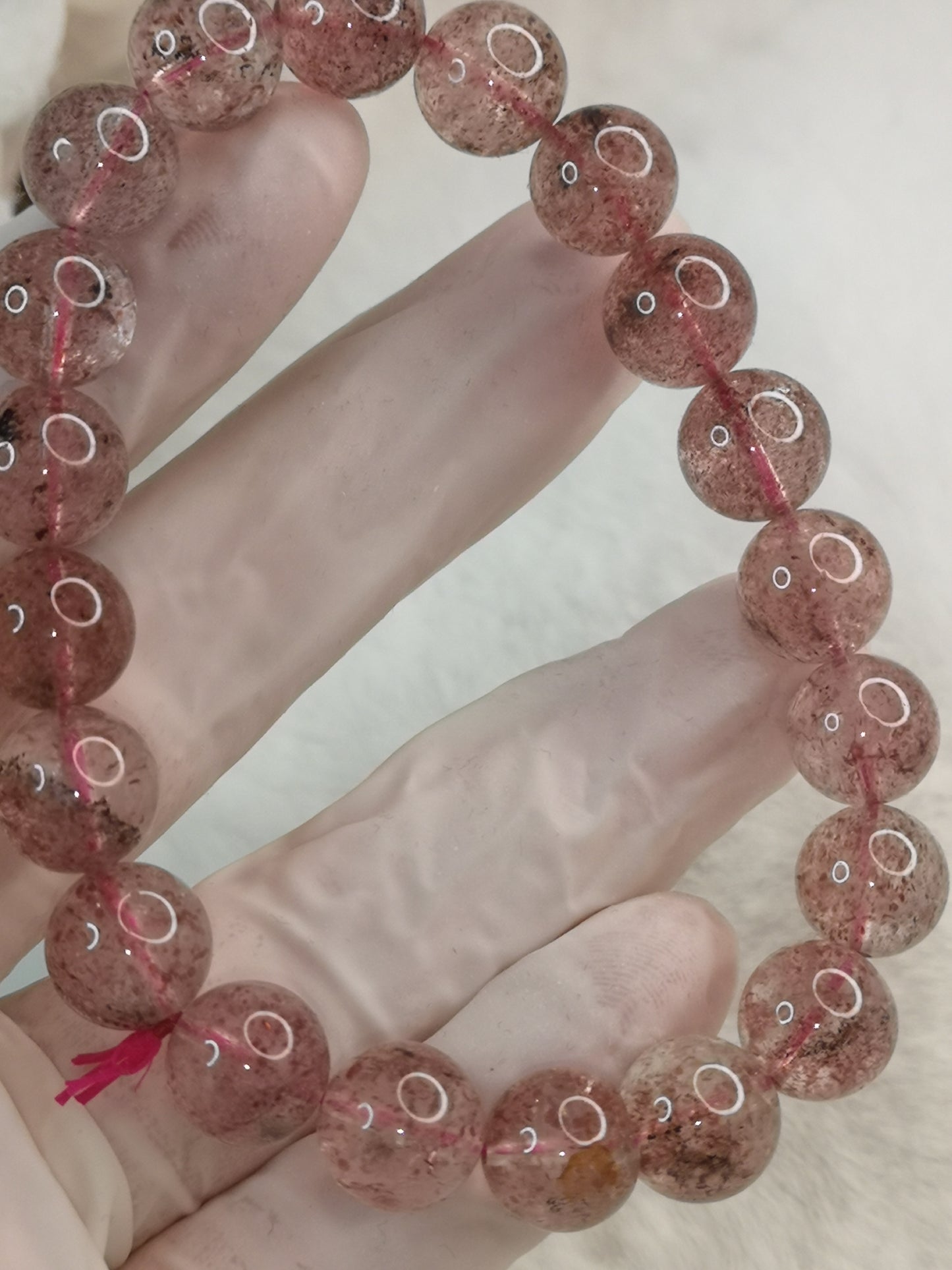 Erdbeer Quartz Armband