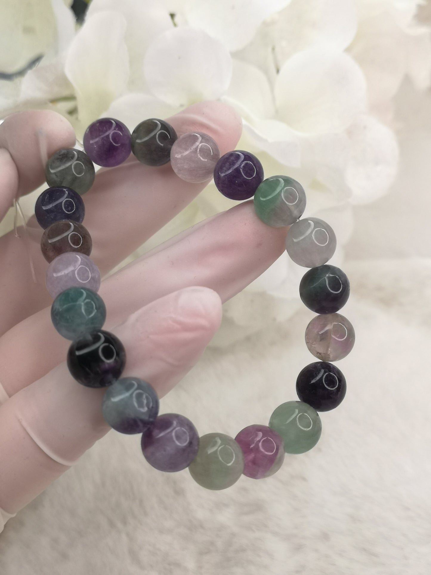 Fluorite Edelstein Armband