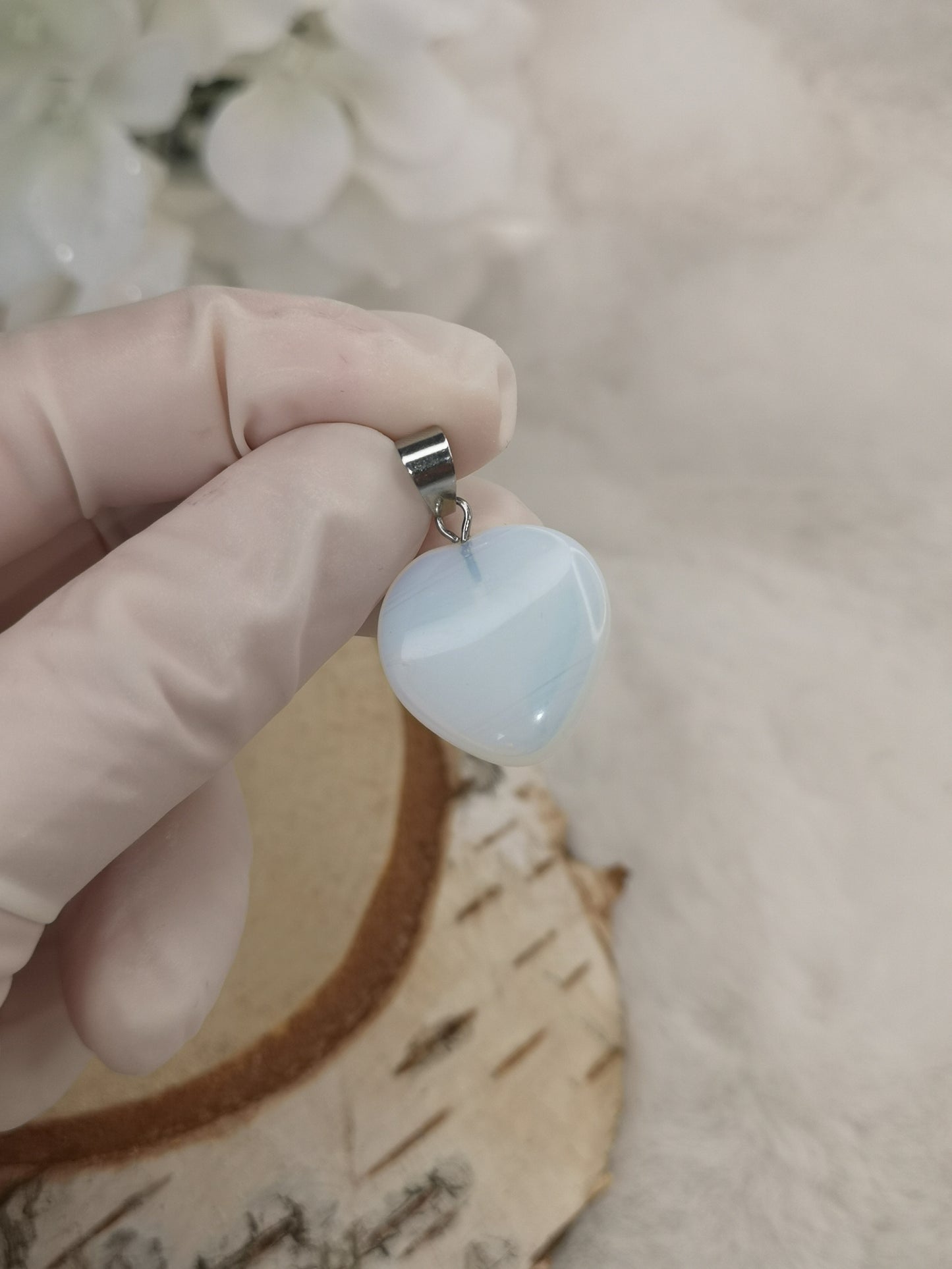 Opalite Herz Ketten Anhänger