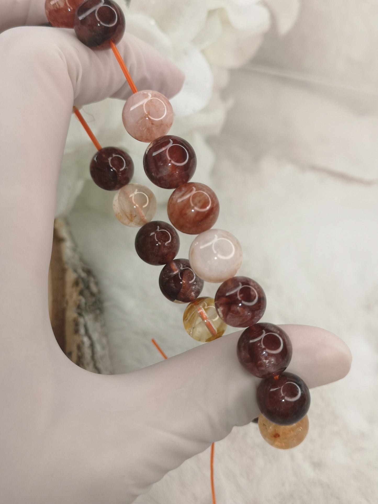 Feuerquartz Edelstein
Armband