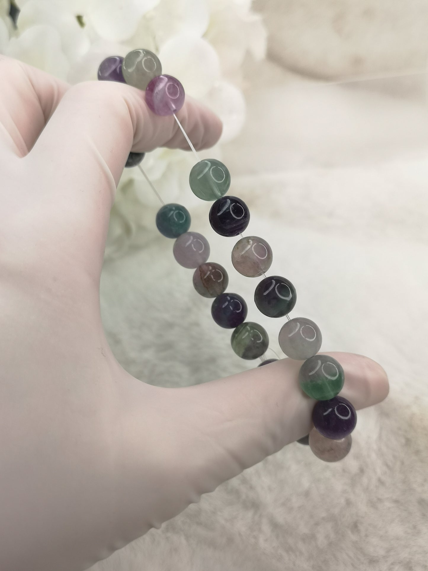 Fluorite Edelstein Armband