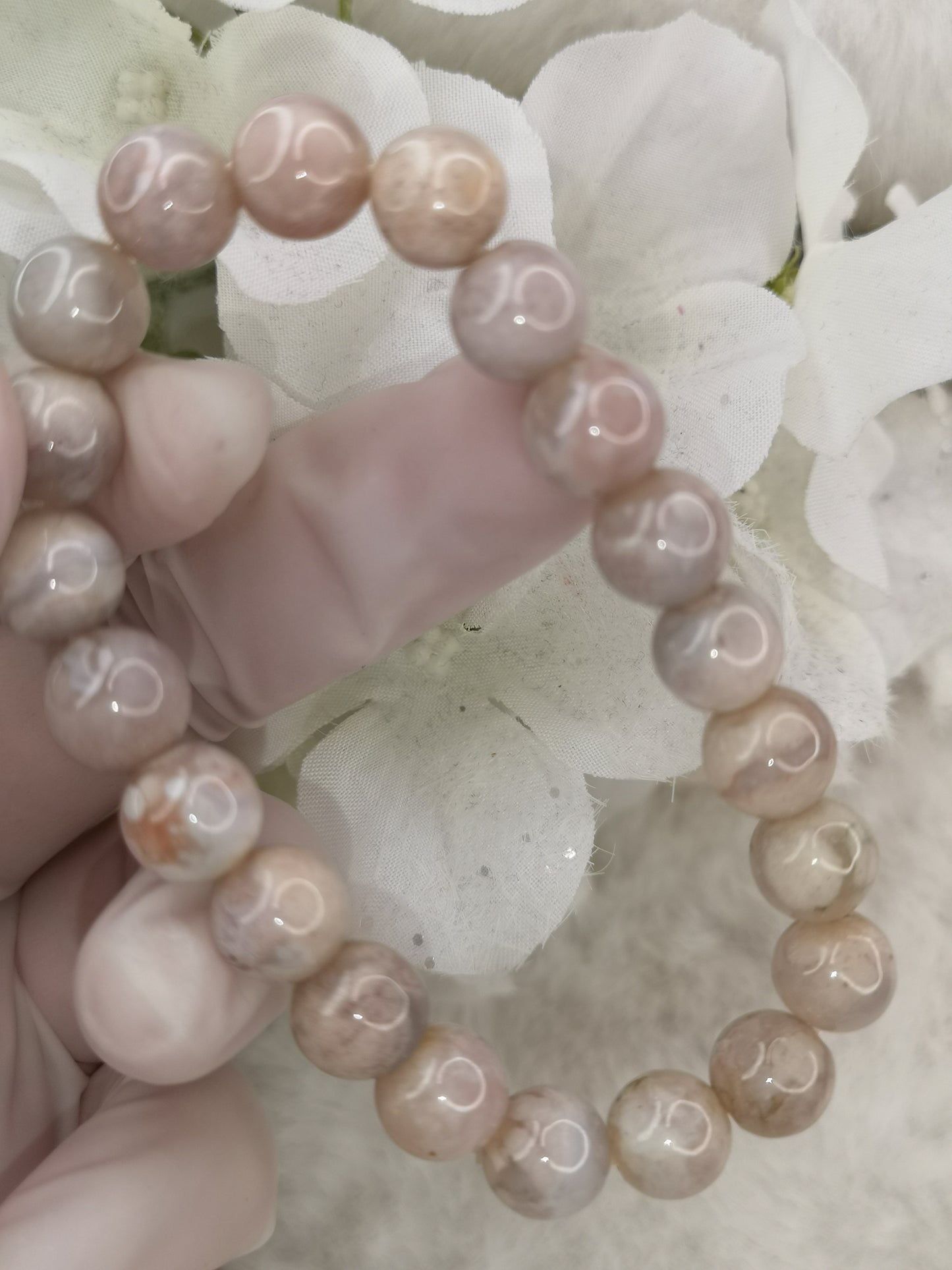 Blumenachat Edelstein Armband