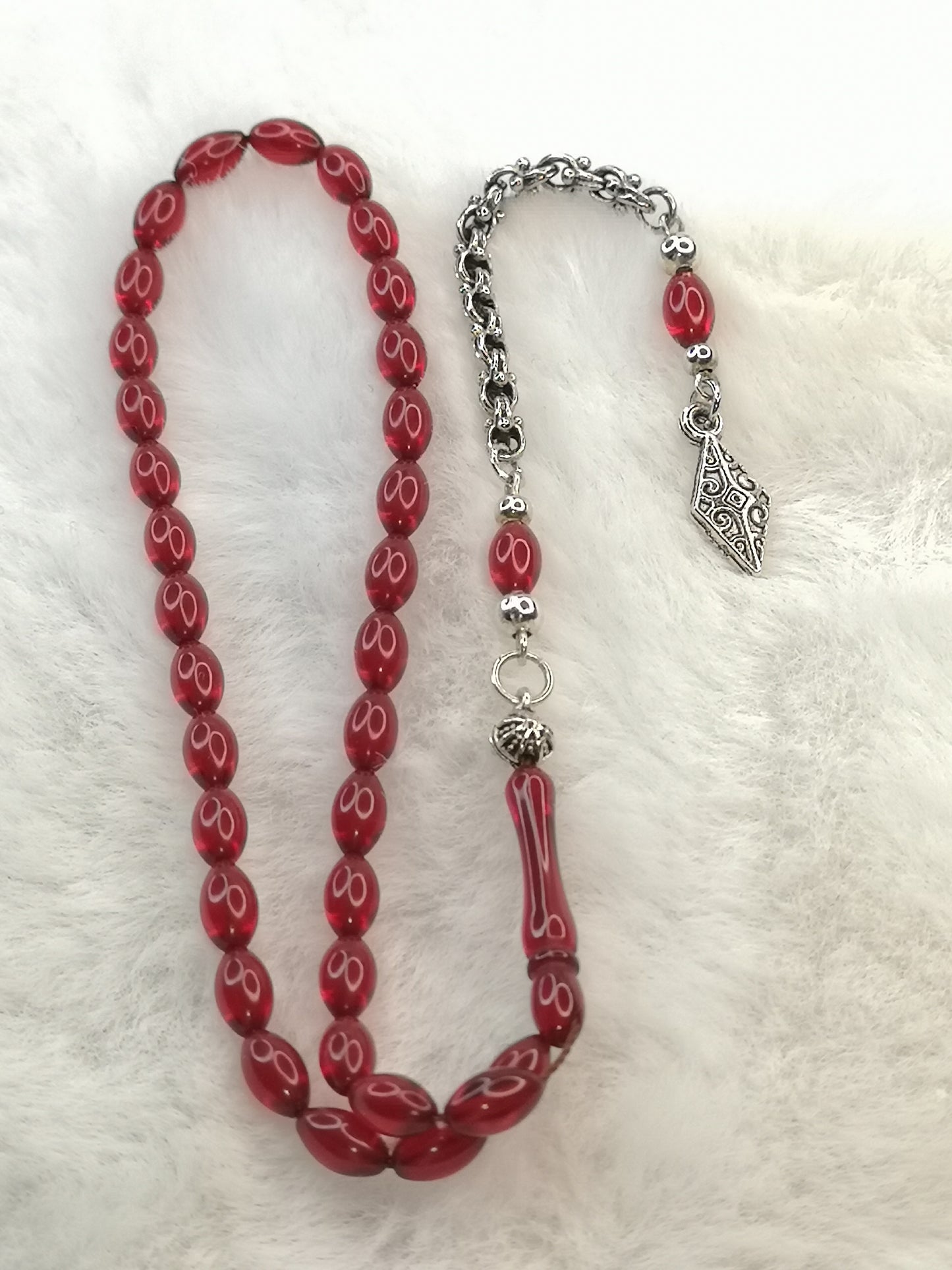 Ateş Kehribar tesbih Gebetskette 📿