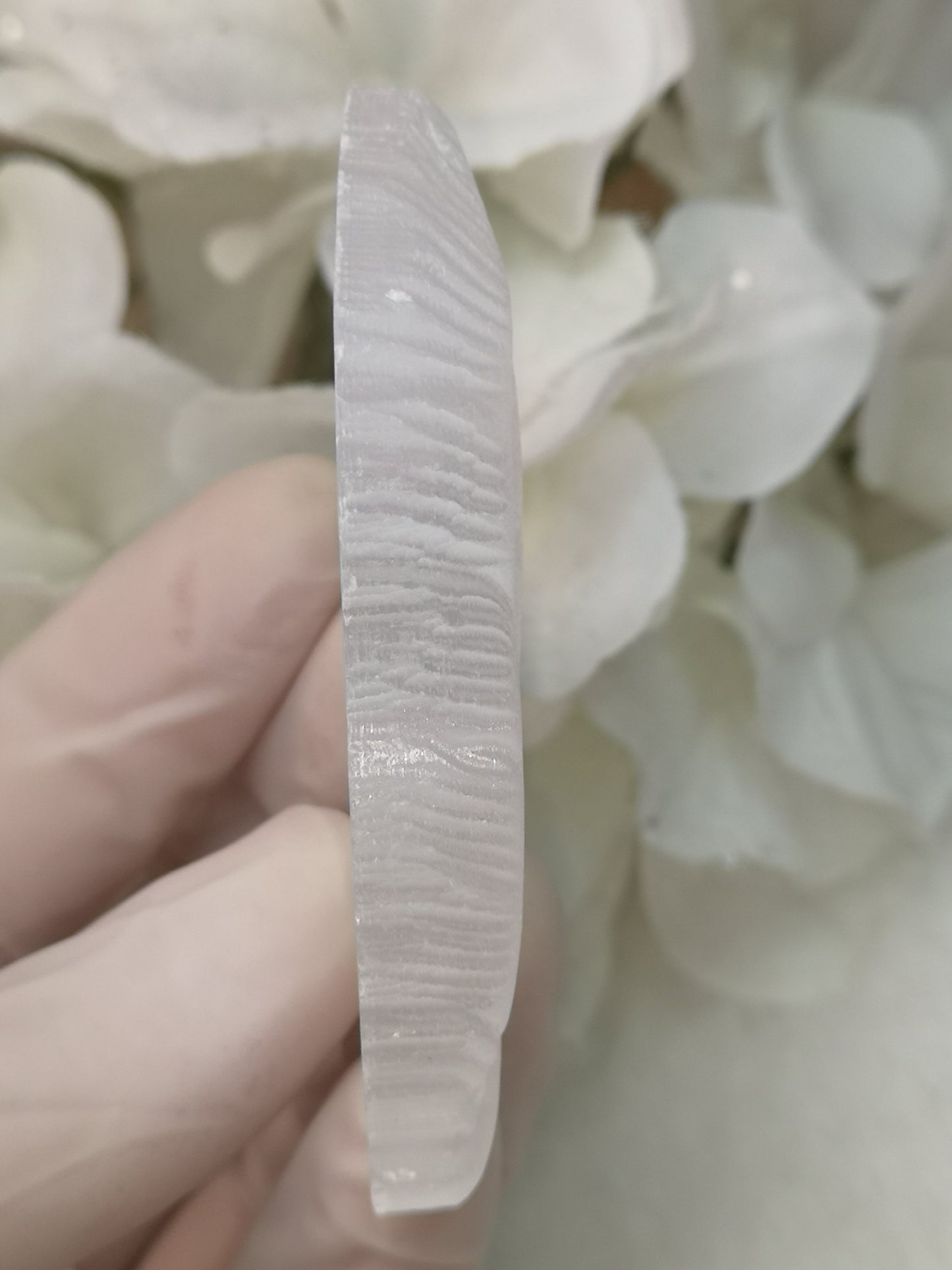 Selenite Edelstein Feder Design