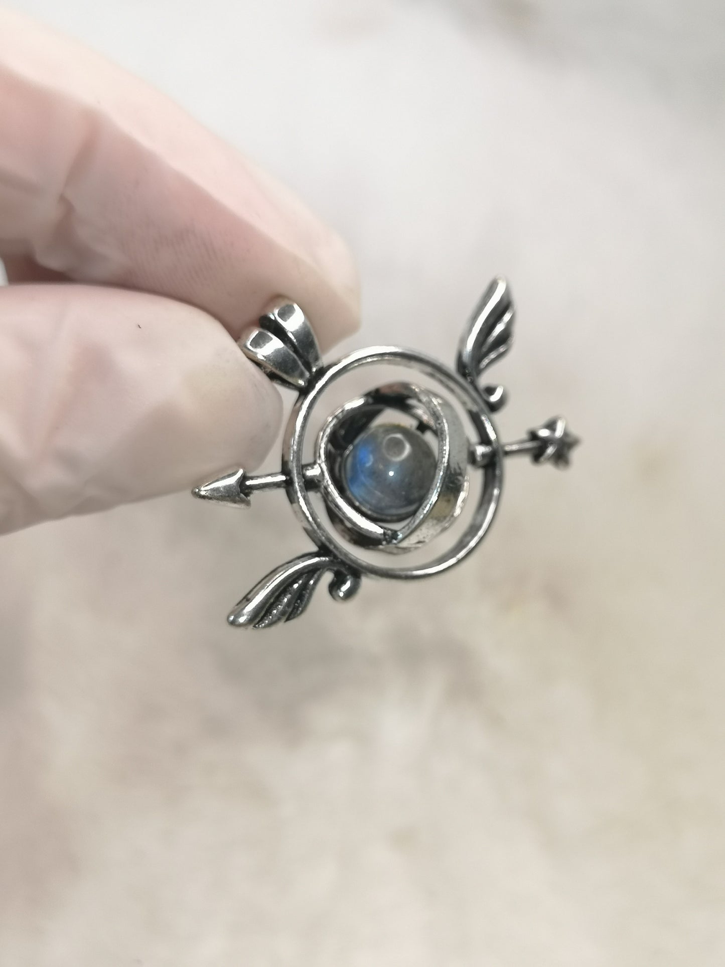 Labradorite Kompass Ketten Anhänger