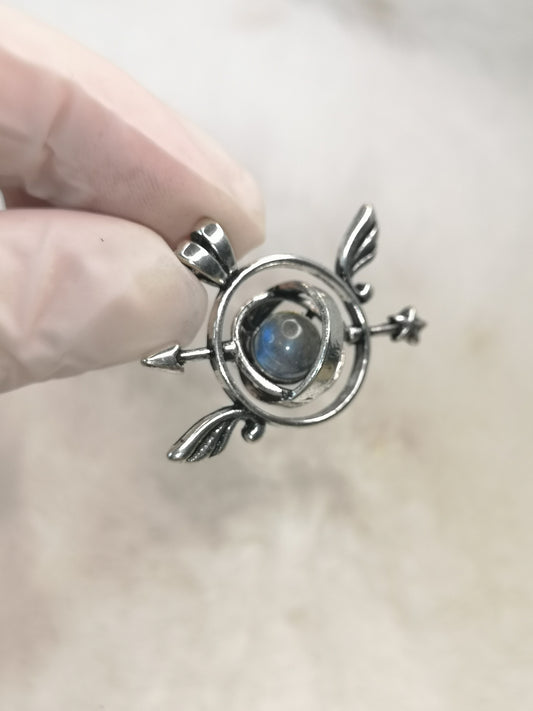 Labradorite Kompass Ketten Anhänger
