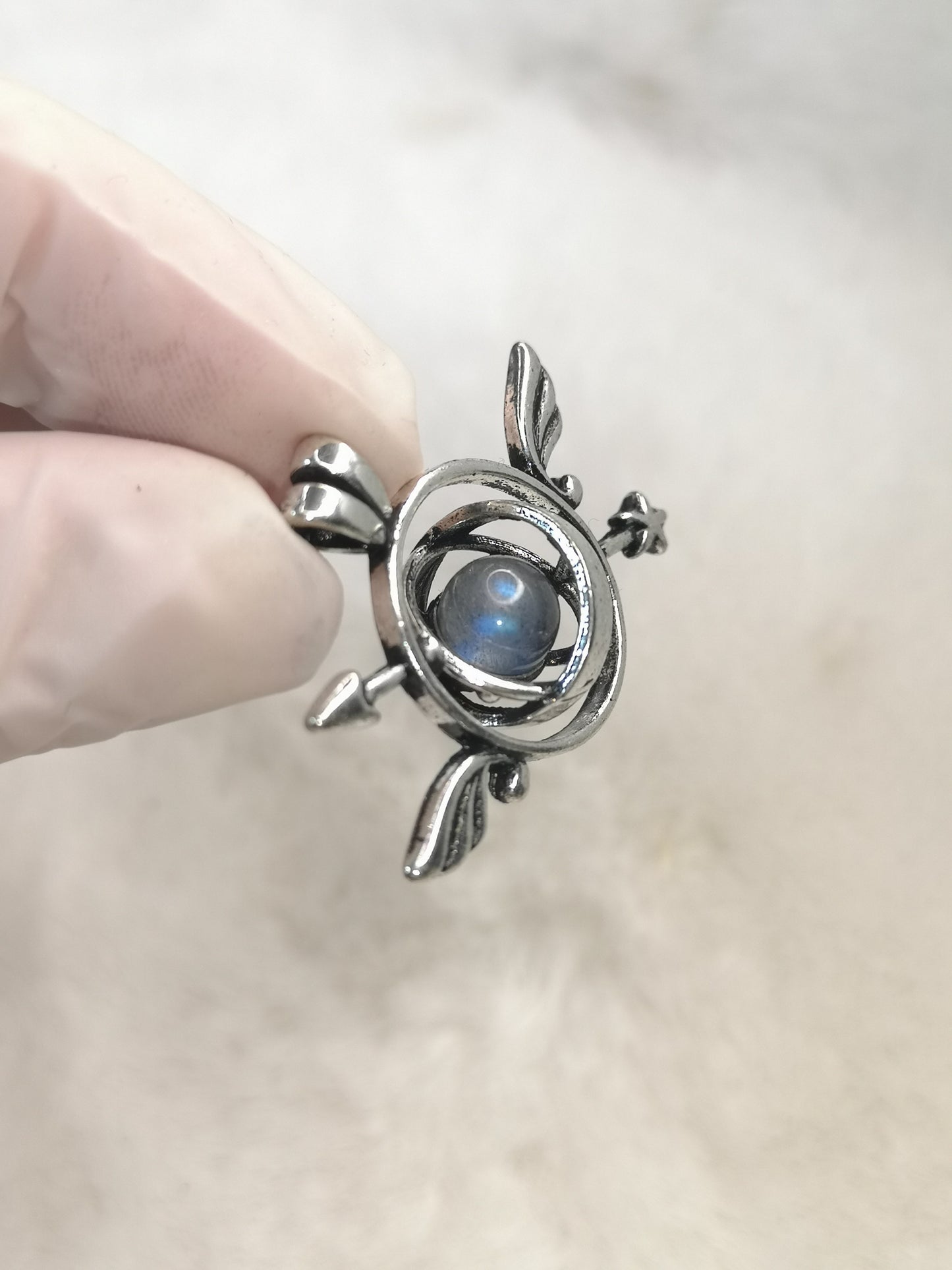 Labradorite Kompass Ketten Anhänger