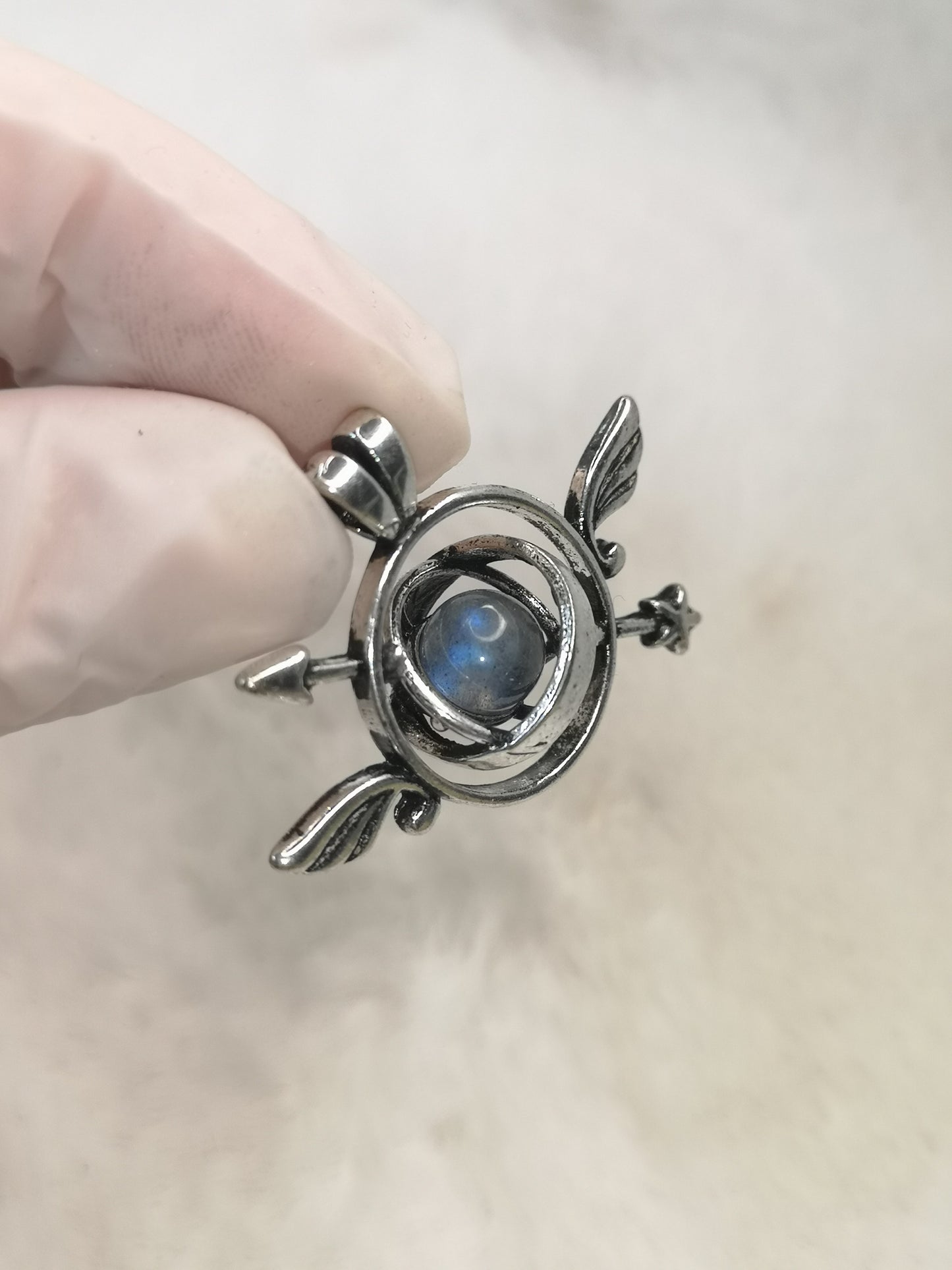 Labradorite Kompass Ketten Anhänger