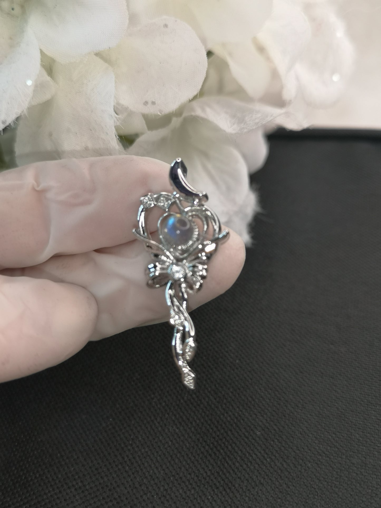 Labradorite Kupfer Ketten Anhänger Edelstein Schmuck