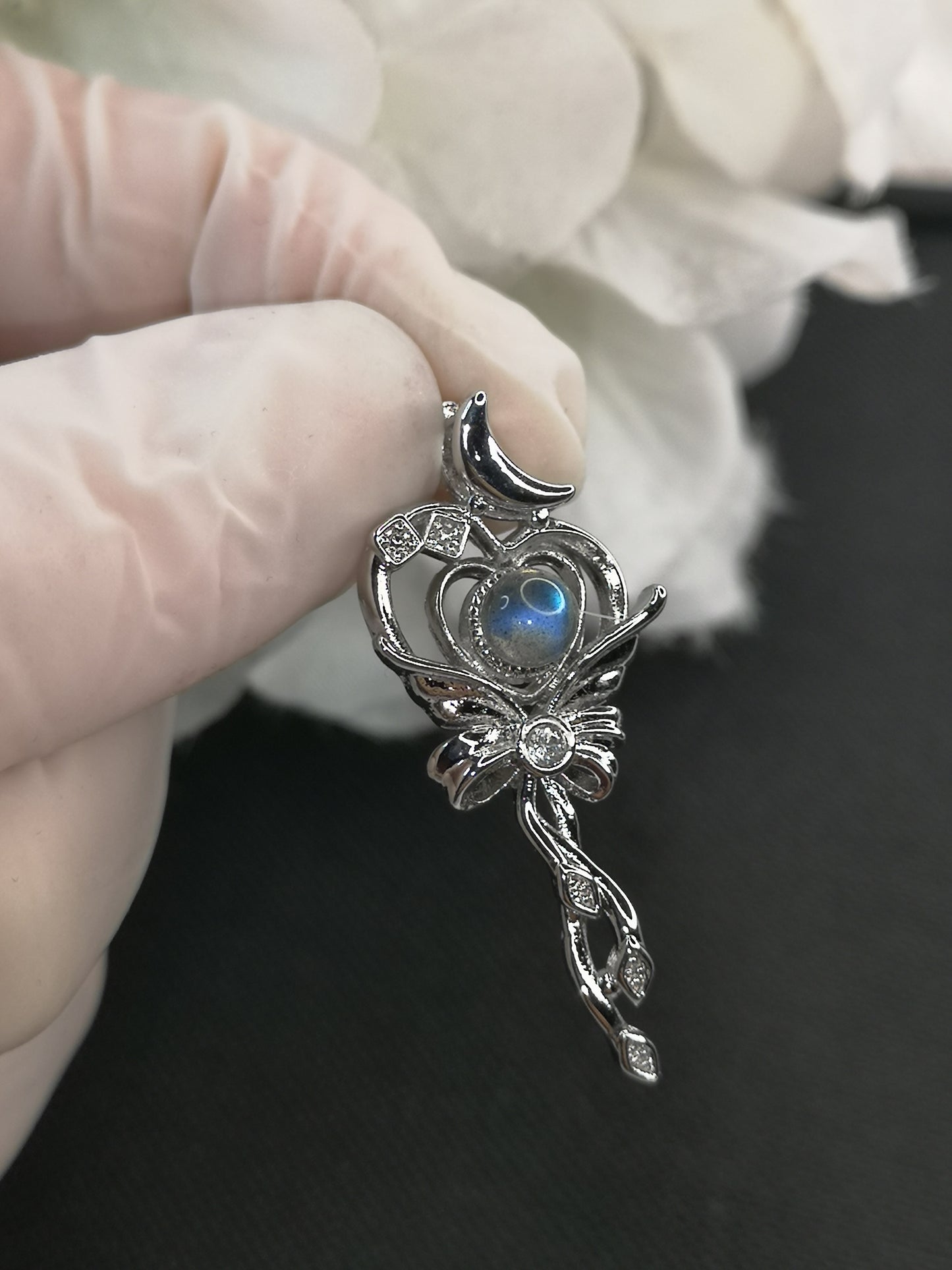 Labradorite Kupfer Ketten Anhänger Edelstein Schmuck