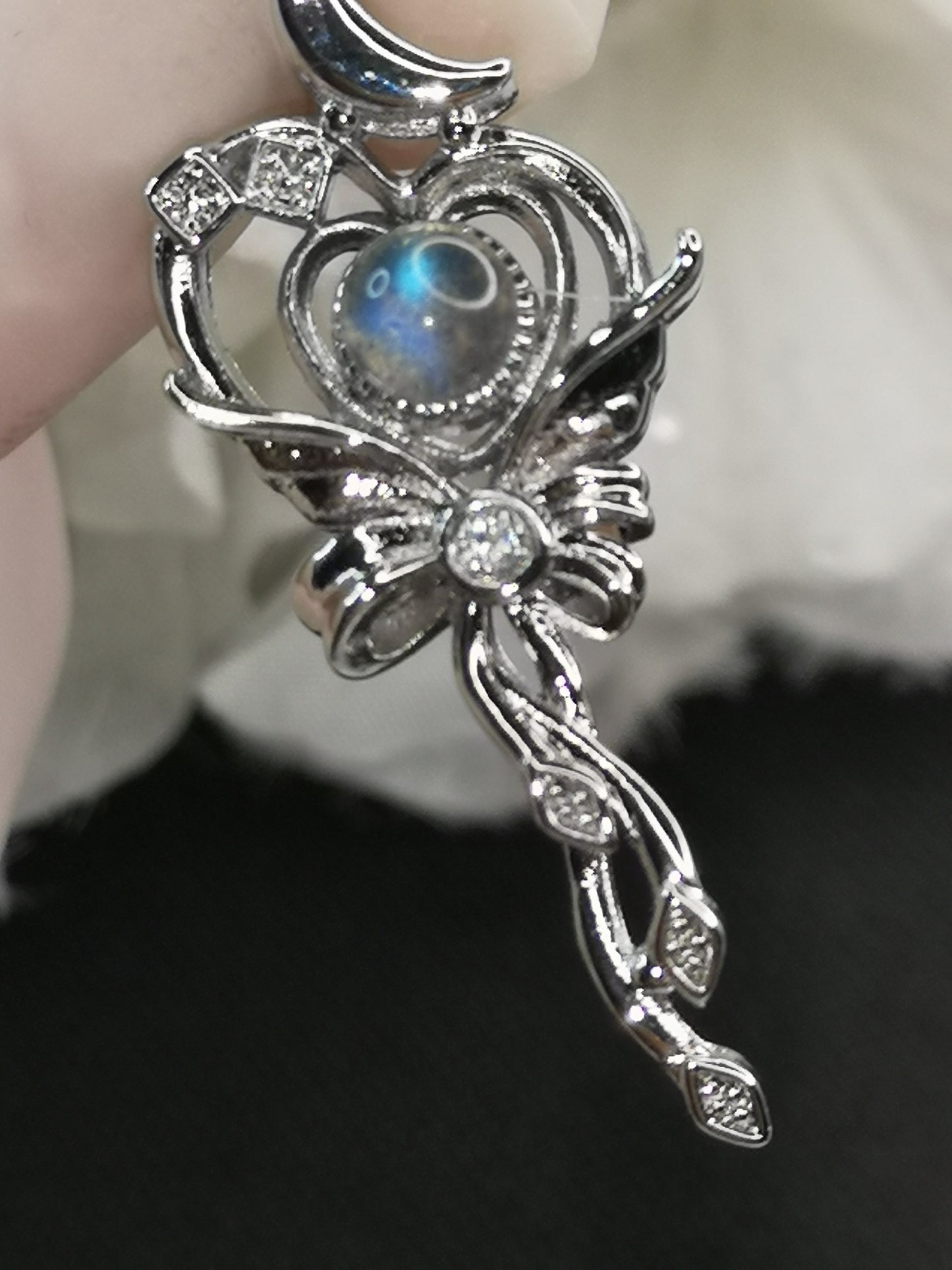 Labradorite Kupfer Ketten Anhänger Edelstein Schmuck