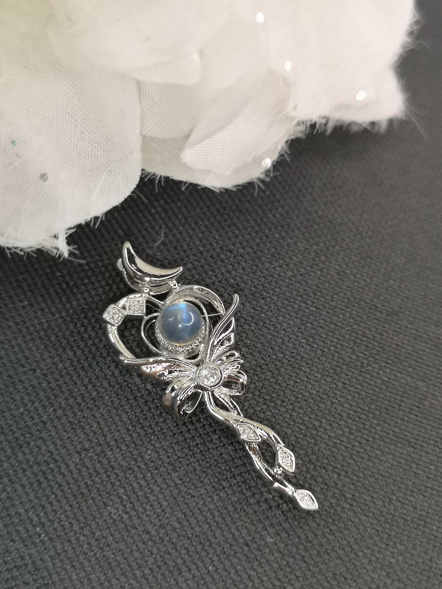 Labradorite Kupfer Ketten Anhänger Edelstein Schmuck