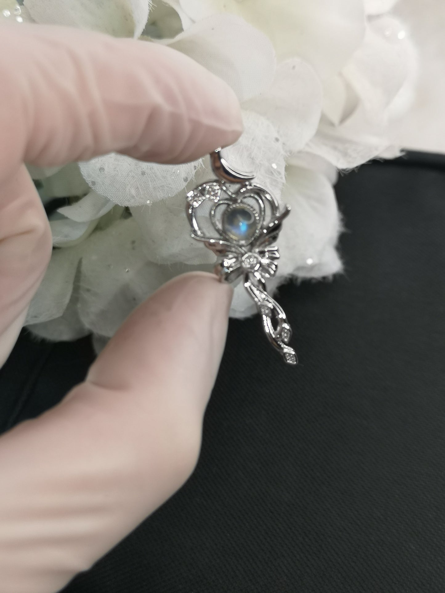 Labradorite Kupfer Ketten Anhänger Edelstein Schmuck