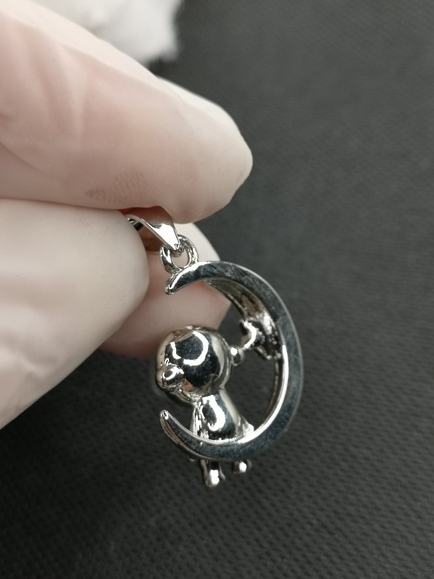 Labradorite Astronaut Kupfer Ketten Anhänger Edelstein