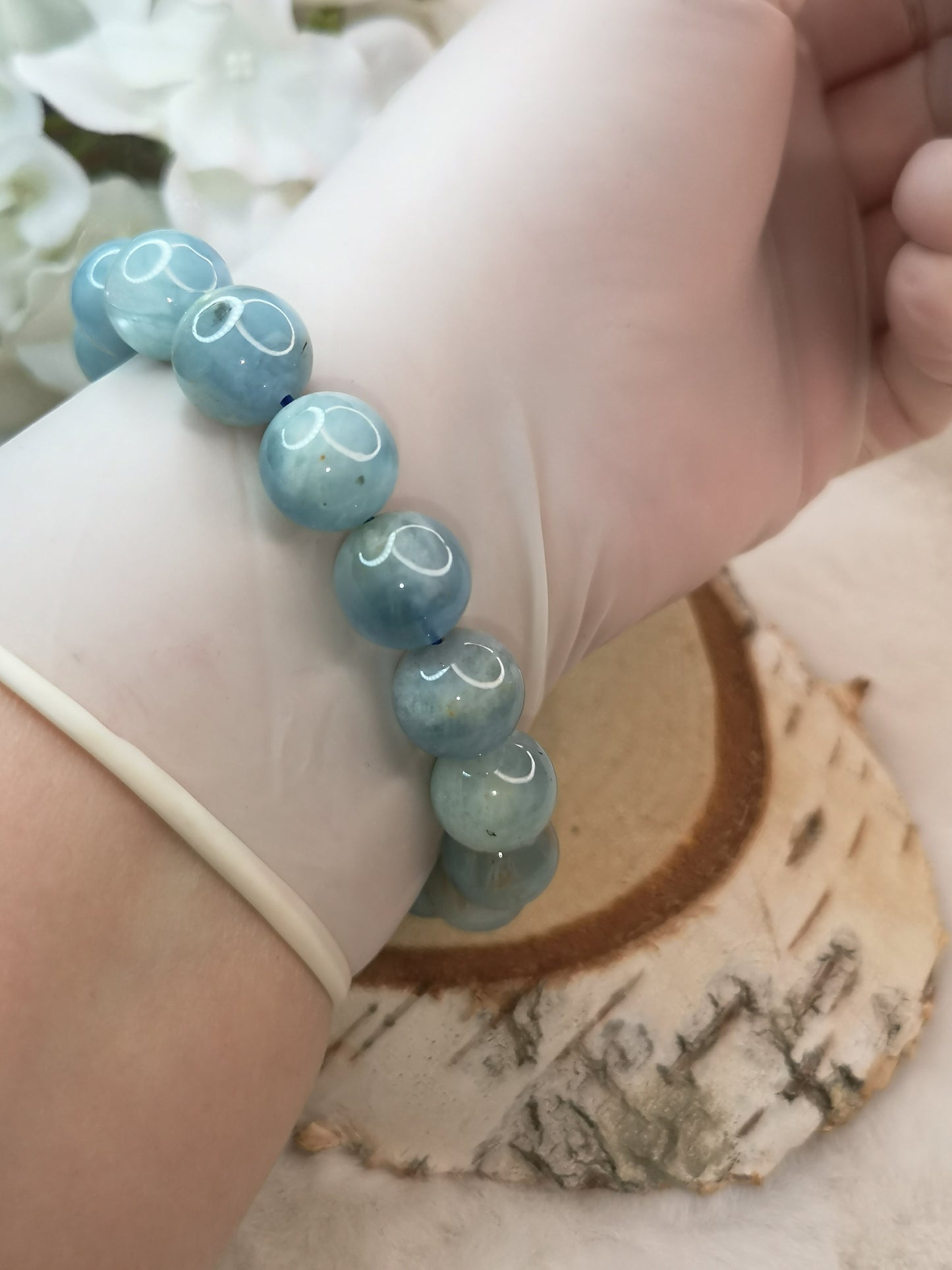 Aquamarine Armband Edelstein Crystal