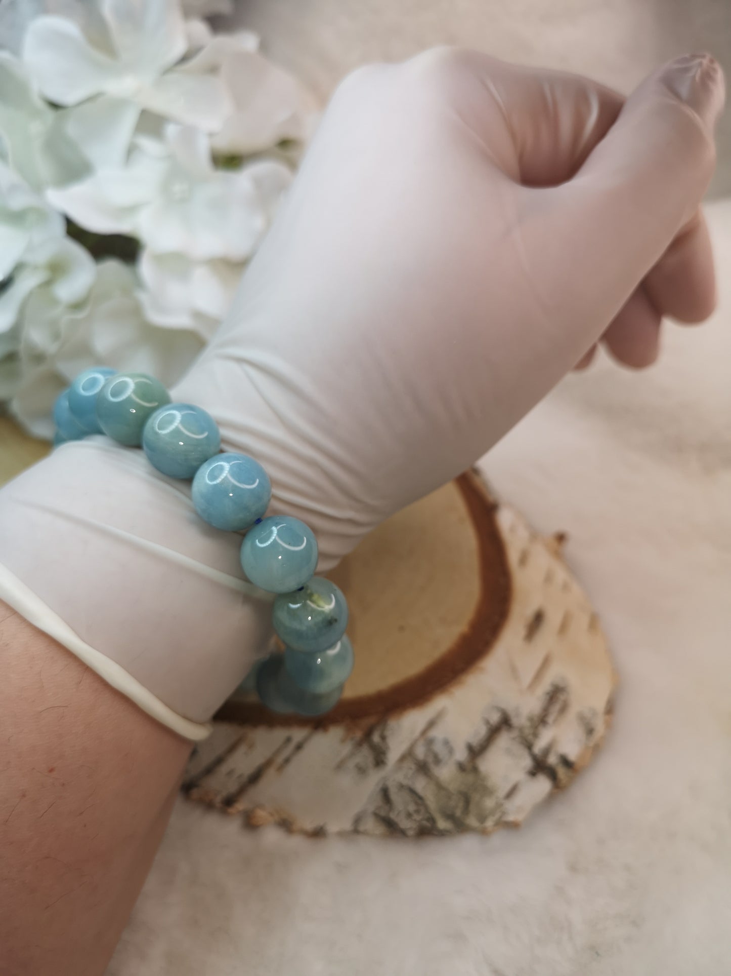 Aquamarine Armband Edelstein Crystal