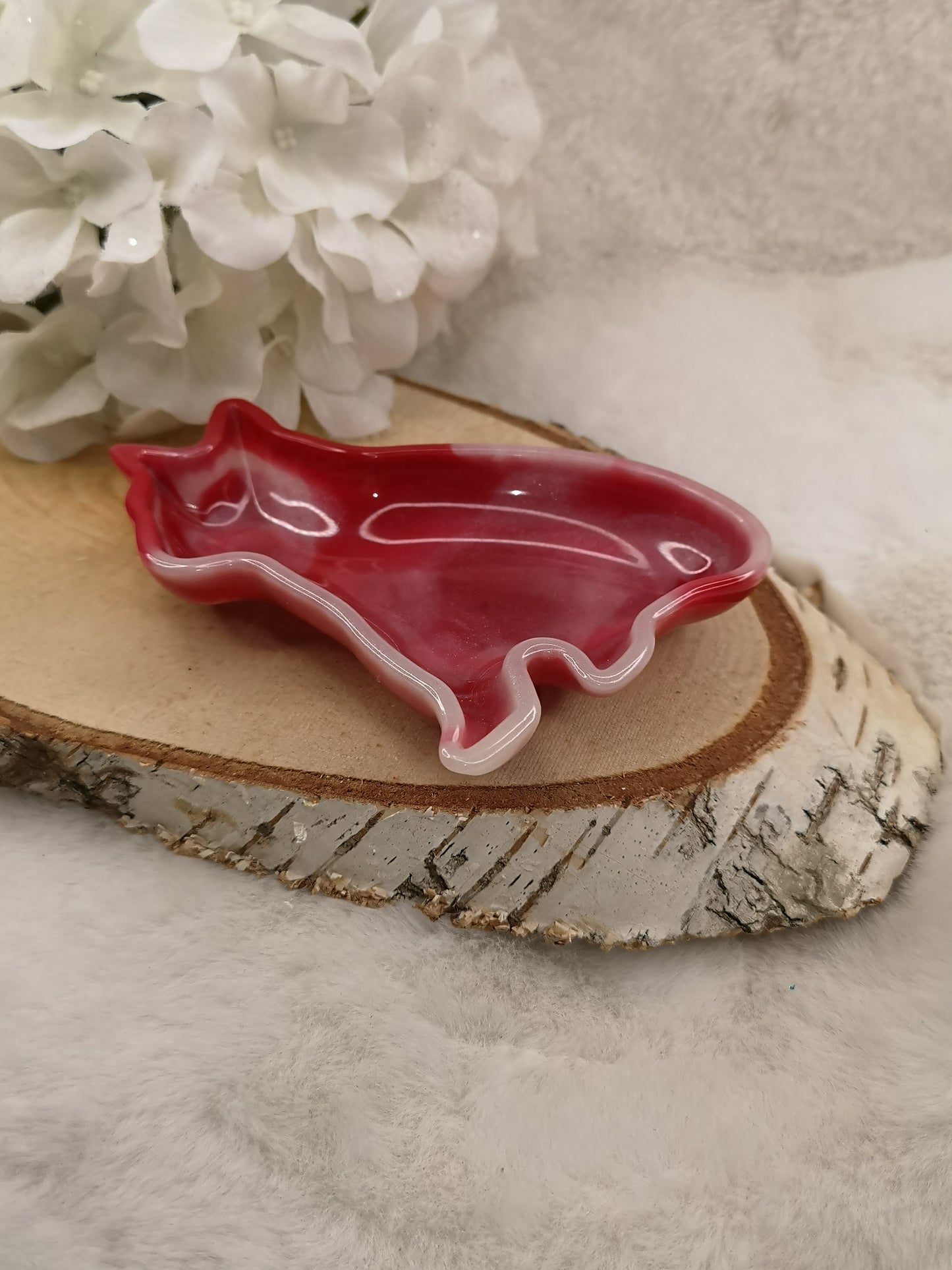 Katzen Deko Schale Kunstharz Handmade Unikat