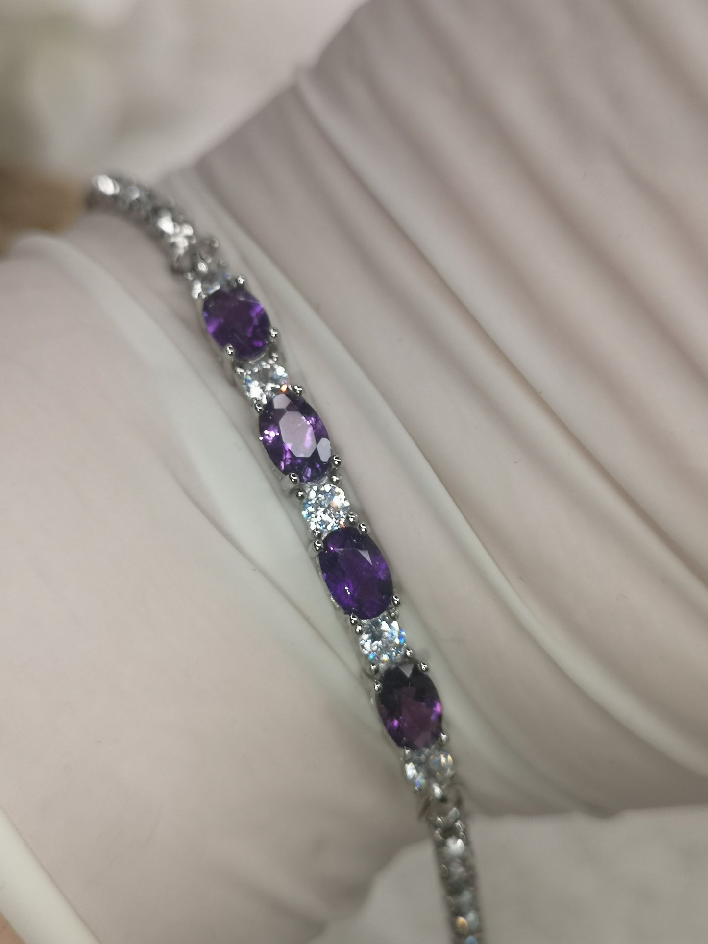 Amethyst Edelstein Kupfer Armband