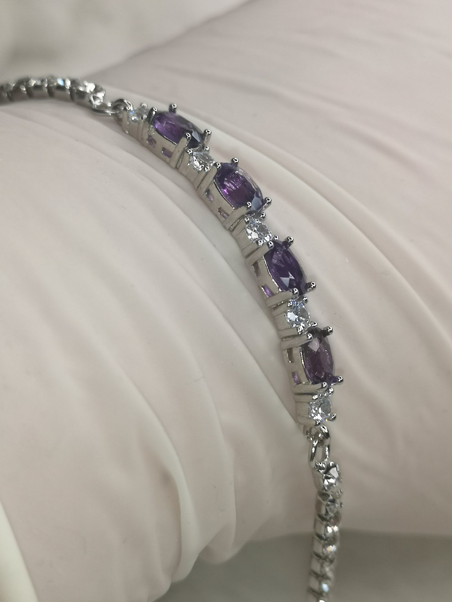 Amethyst Edelstein Kupfer Armband