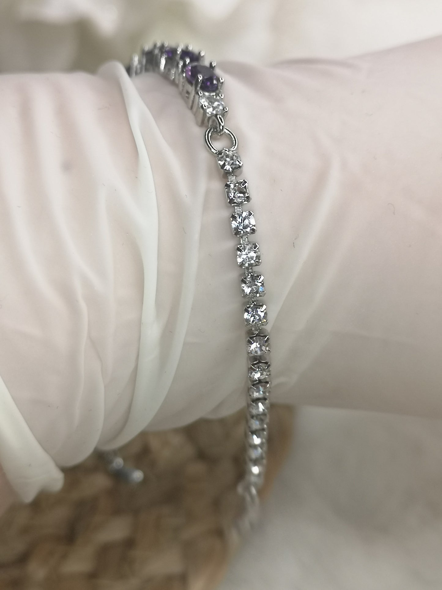 Amethyst Edelstein Kupfer Armband