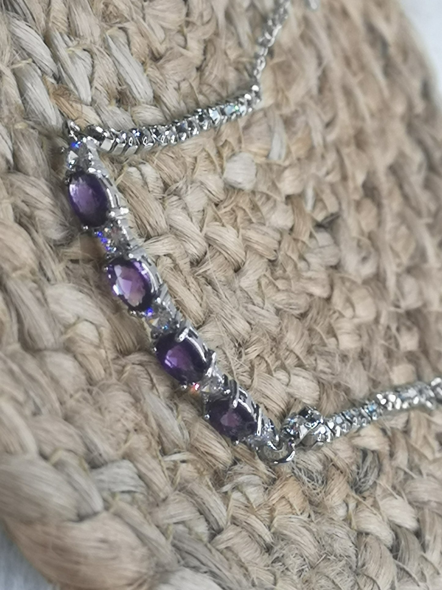 Amethyst Edelstein Kupfer Armband
