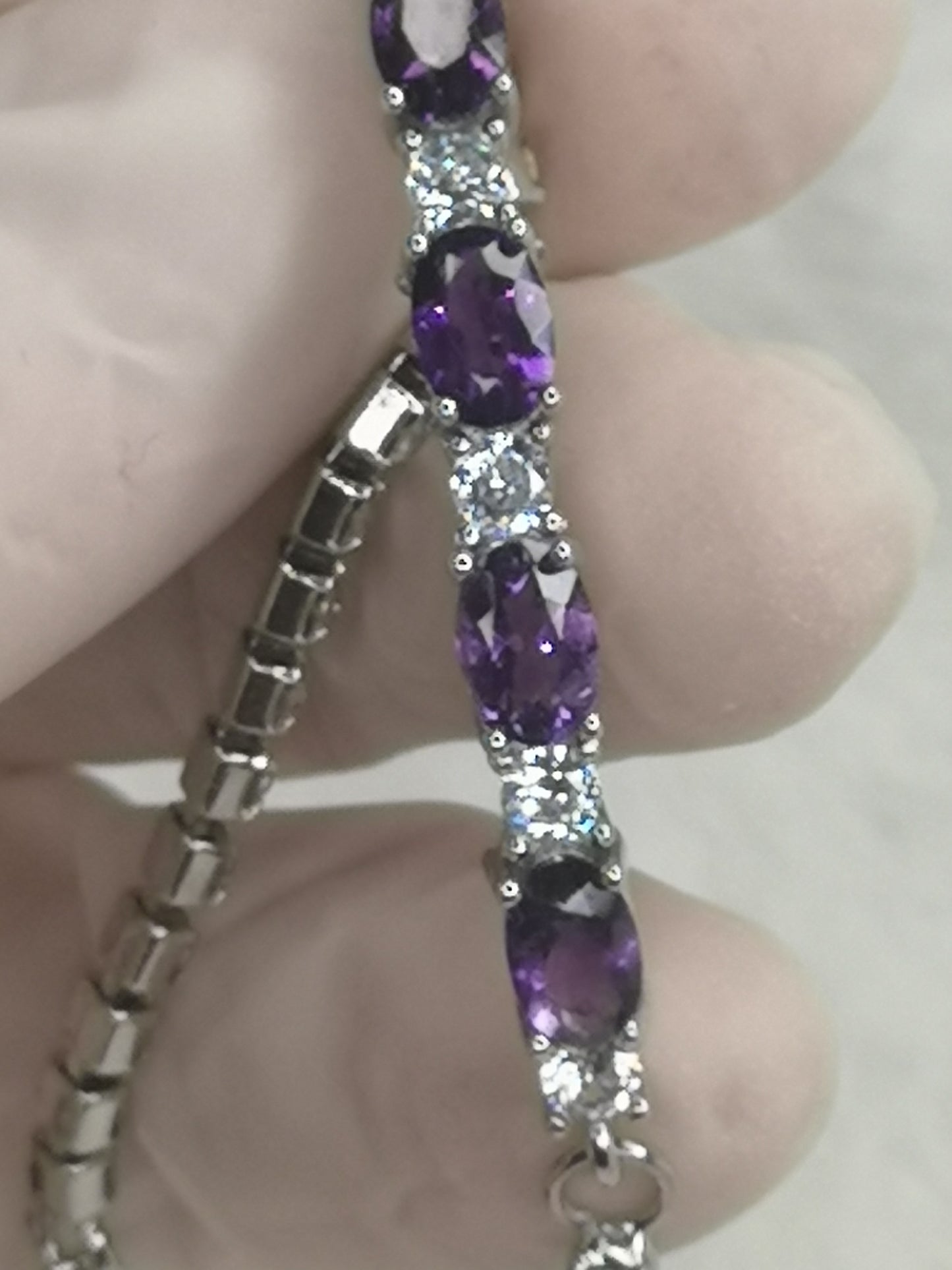 Amethyst Edelstein Kupfer Armband