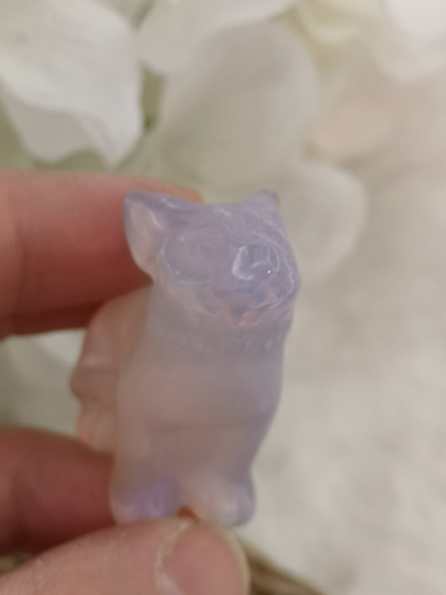 Opalite Wolf Figur Edelstein Crystal #dayza