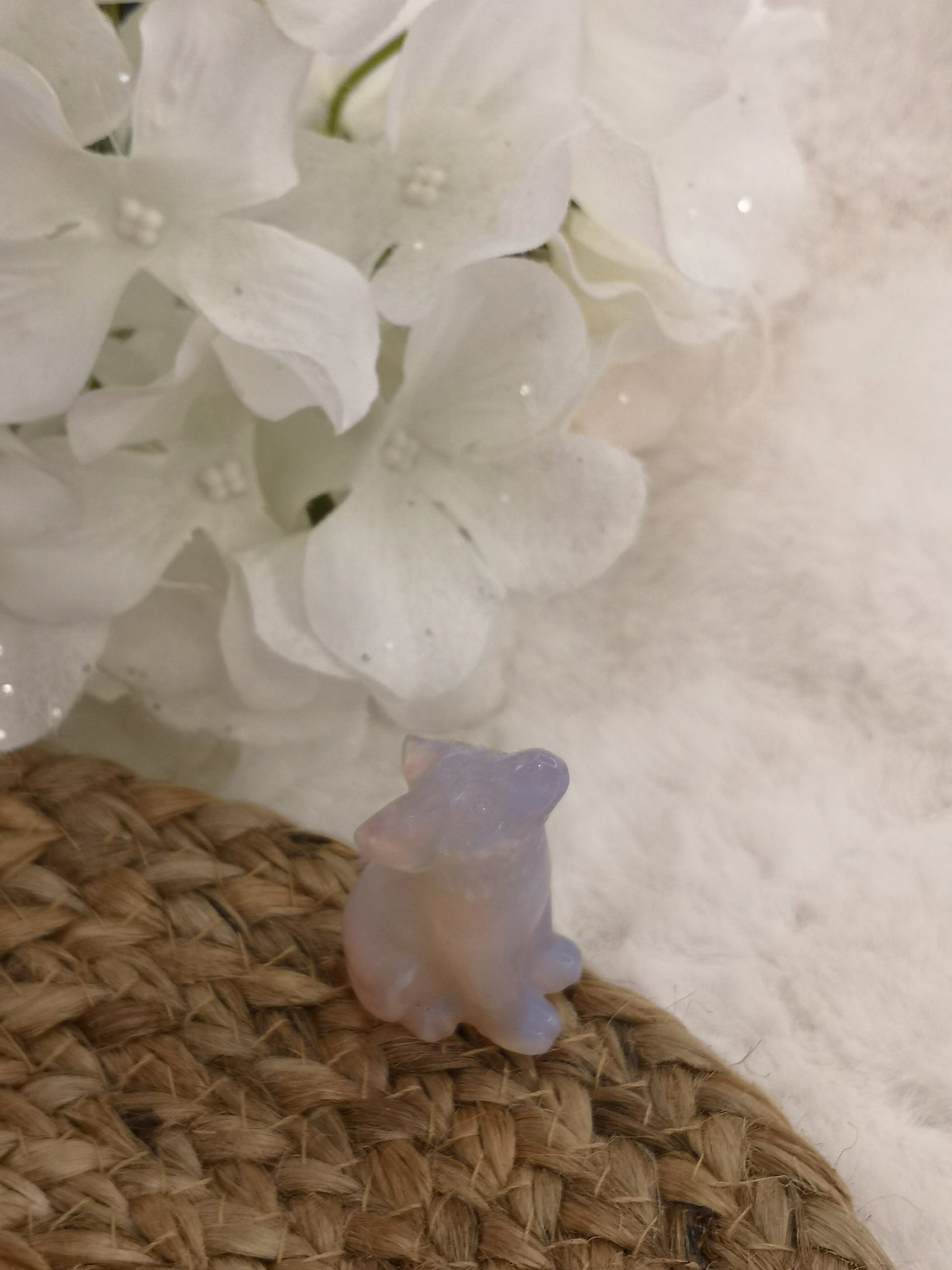 Opalite Wolf Figur Edelstein Crystal #dayza