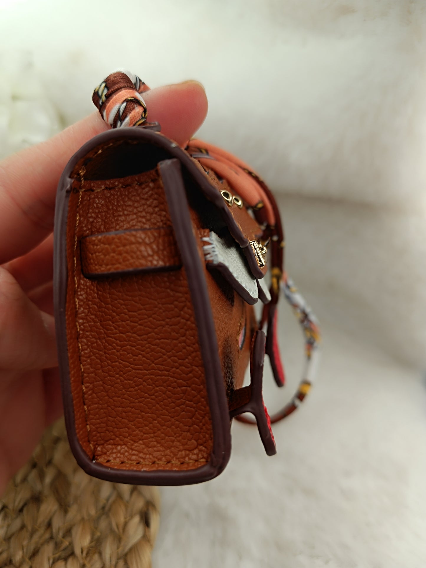 Mini Handtasche like Birkin a back Accessoire Geldbörse Dekoration