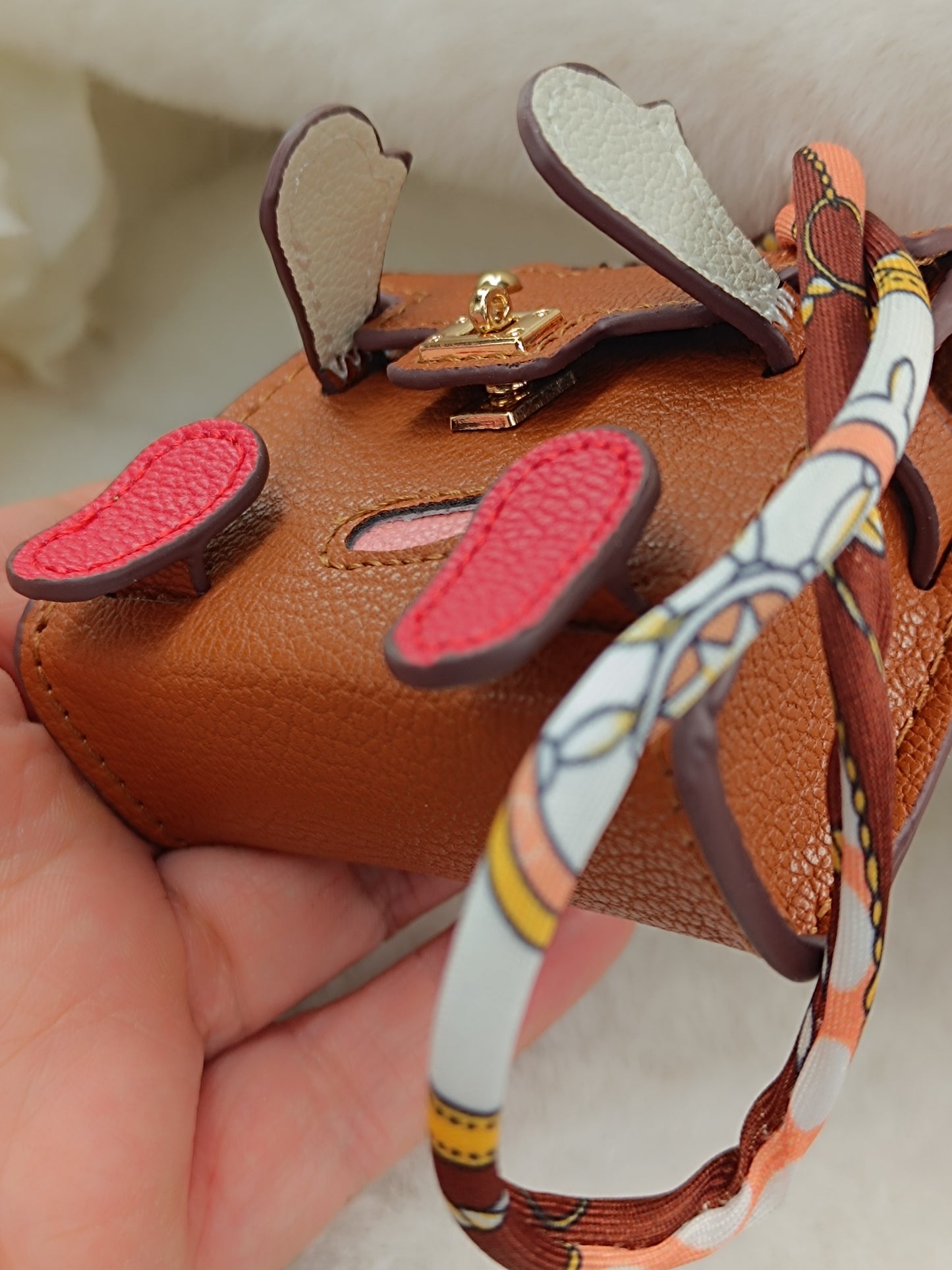 Mini Handtasche like Birkin a back Accessoire Geldbörse Dekoration