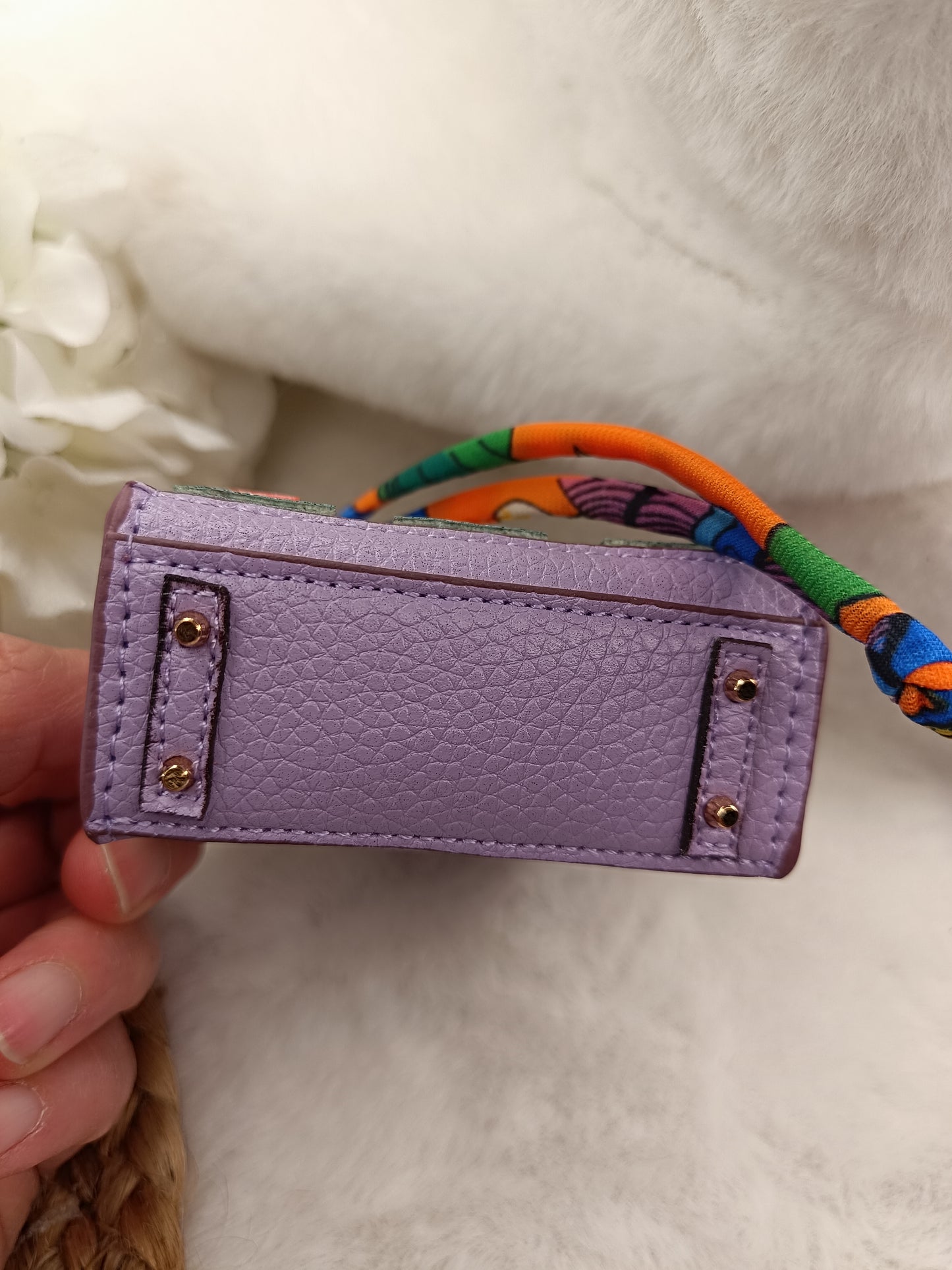 Mini Handtasche like Birkin Bag Geldbörse Dekoration