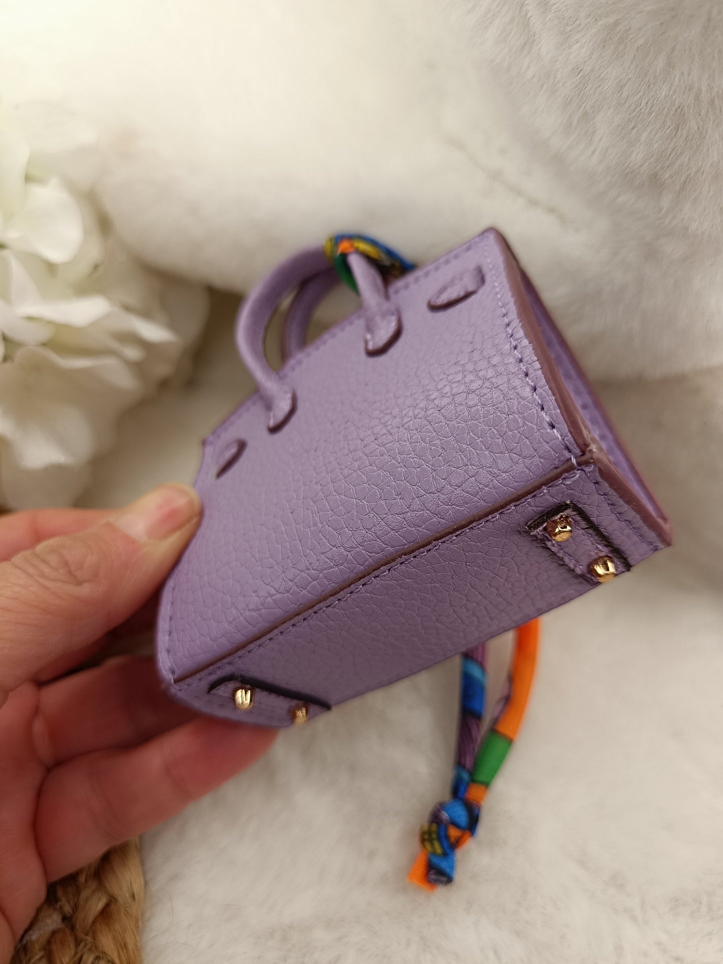 Mini Handtasche like Birkin Bag Geldbörse Dekoration