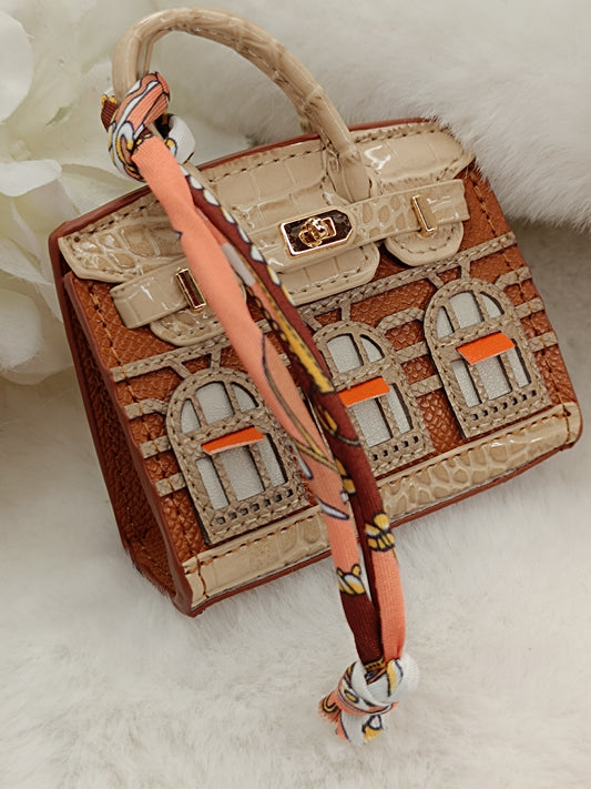 Mini Handtasche like Birkin Bag Geldbörse, Anhänger