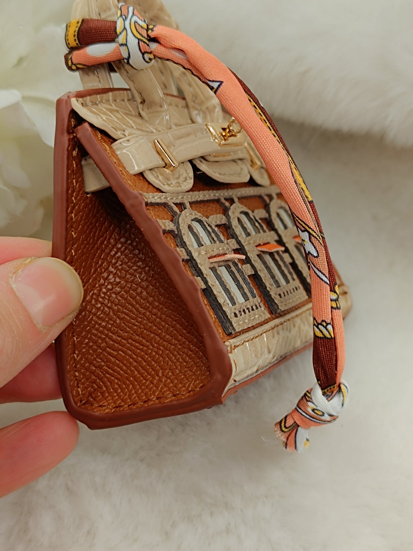 Mini Handtasche like Birkin Bag Geldbörse, Anhänger