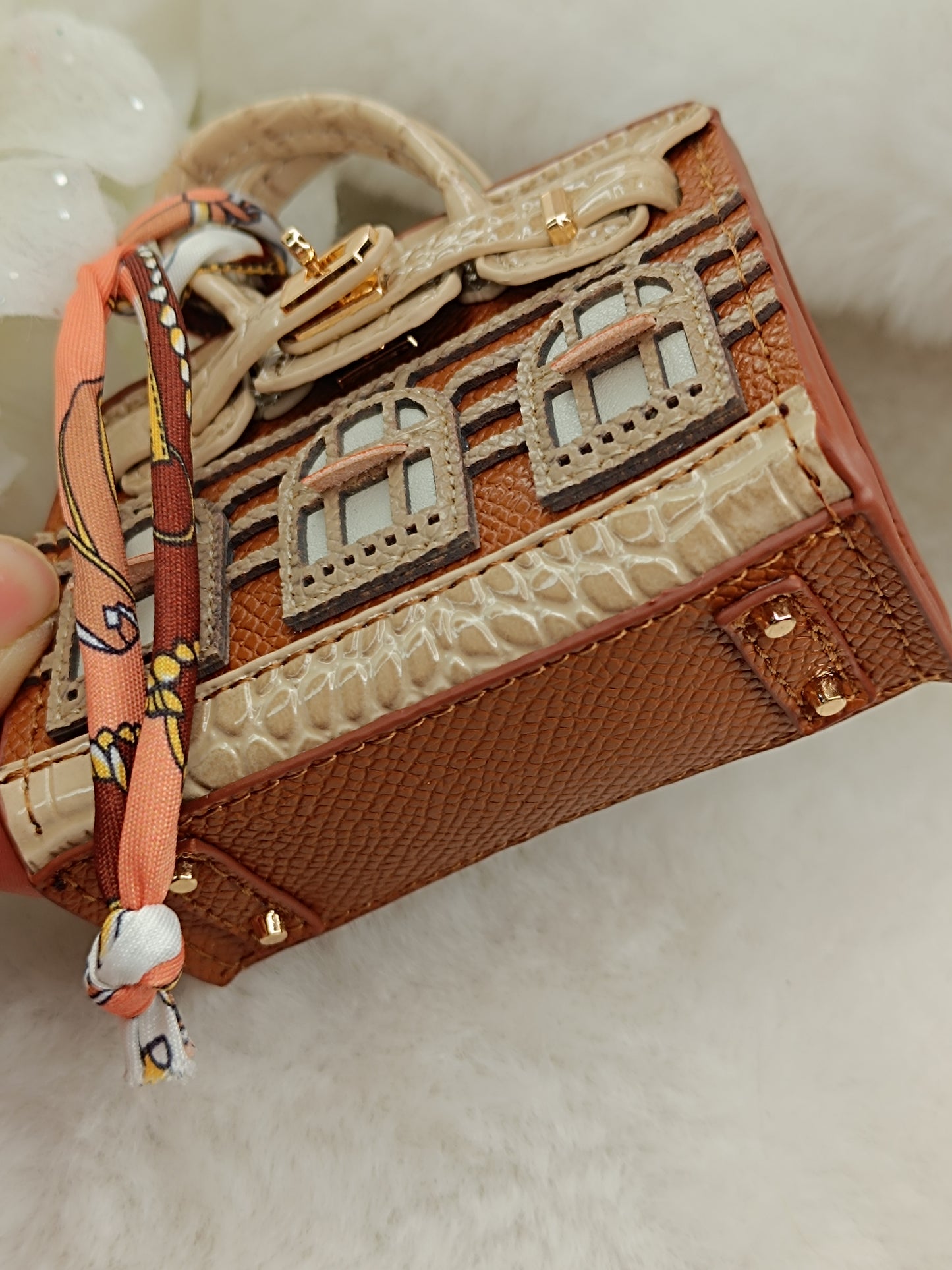 Mini Handtasche like Birkin Bag Geldbörse, Anhänger