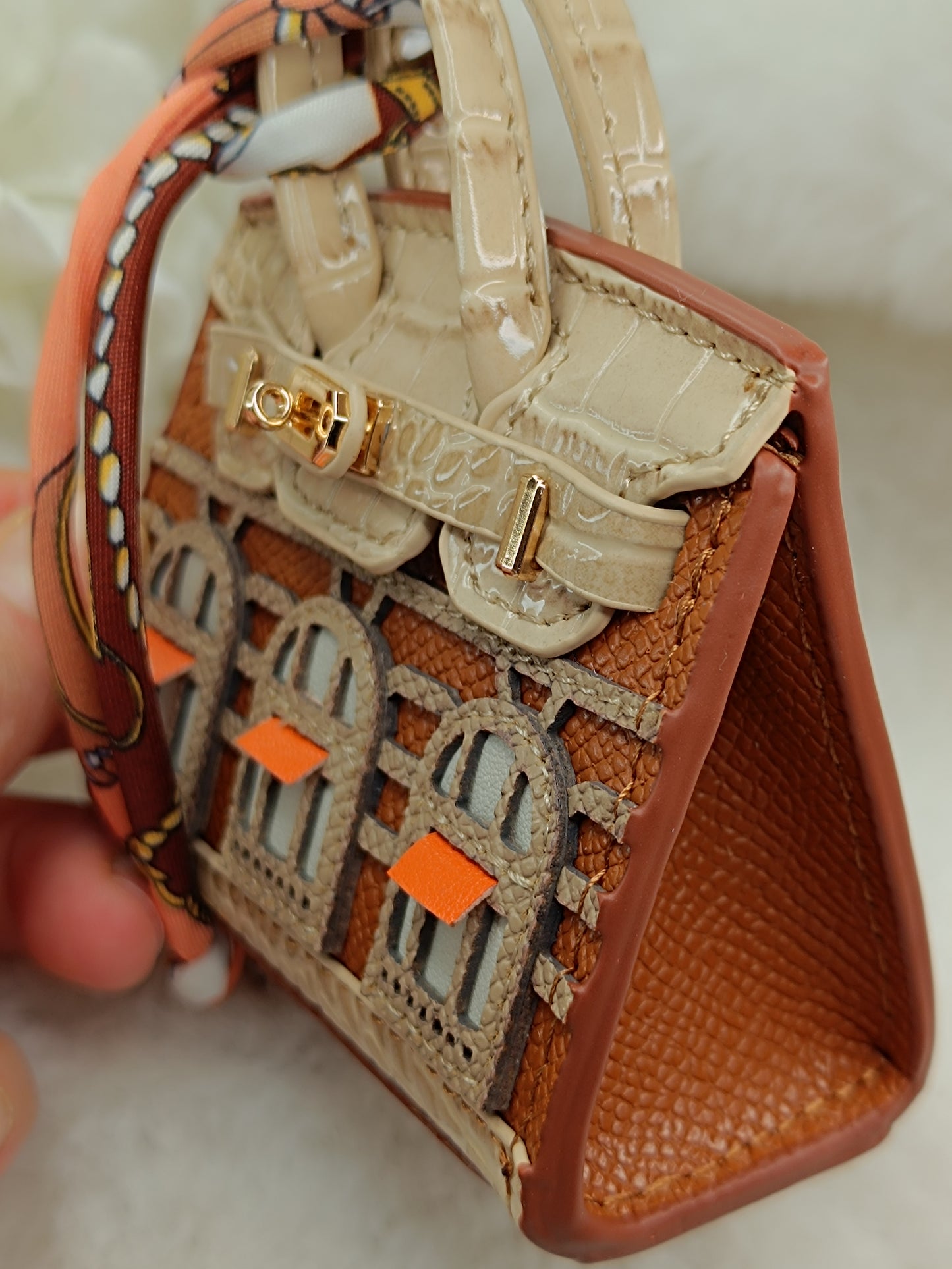 Mini Handtasche like Birkin Bag Geldbörse, Anhänger