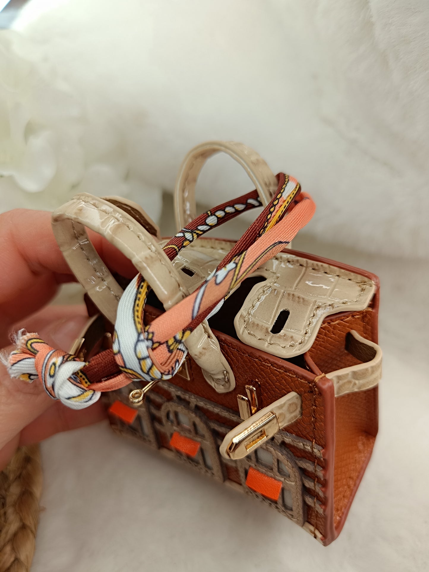 Mini Handtasche like Birkin Bag Geldbörse, Anhänger