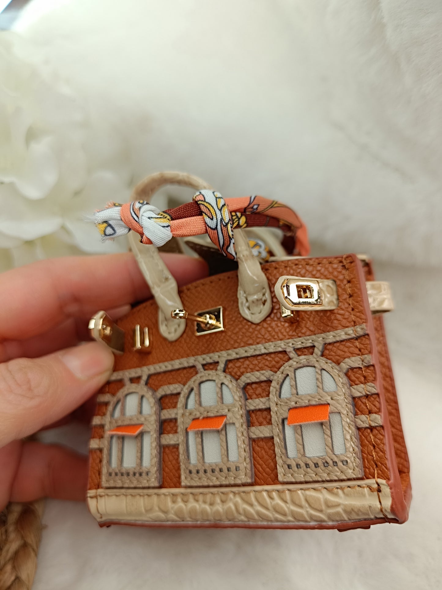 Mini Handtasche like Birkin Bag Geldbörse, Anhänger