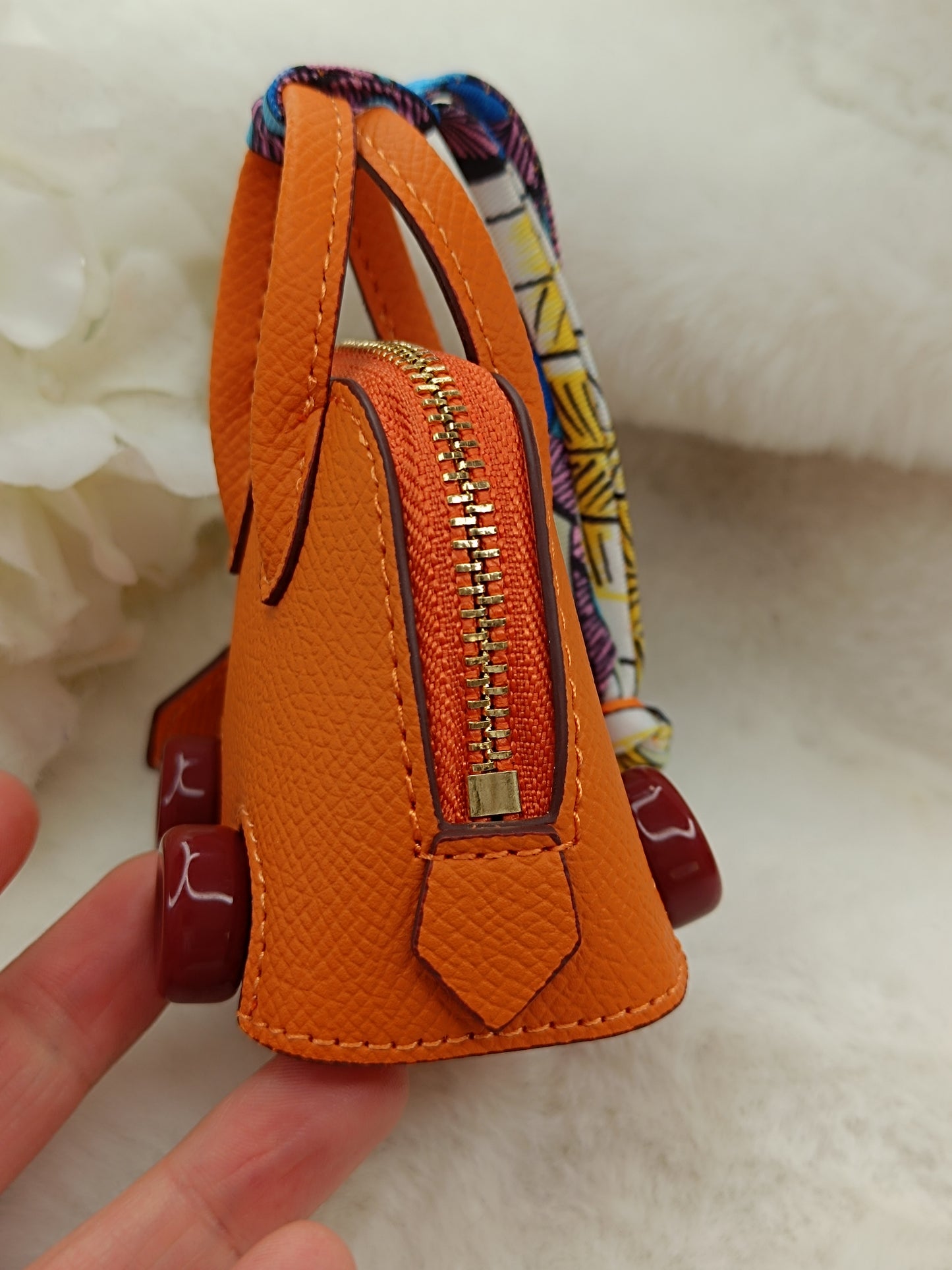 Mini Handtasche like Birkin Bag Bolide on wheels Anhänger Accessoire