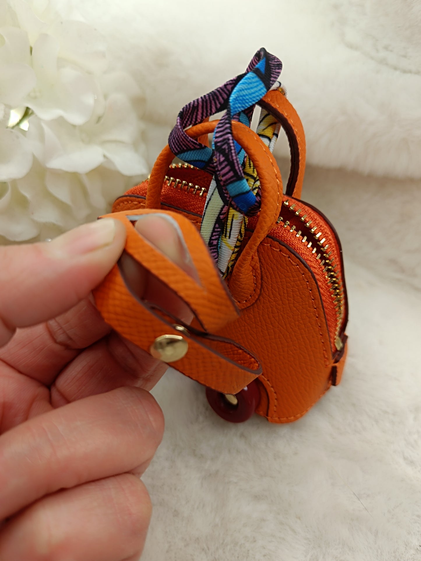 Mini Handtasche like Birkin Bag Bolide on wheels Anhänger Accessoire