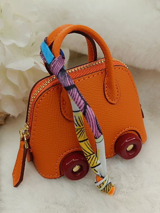 Mini Handtasche like Birkin Bag Bolide on wheels Anhänger Accessoire