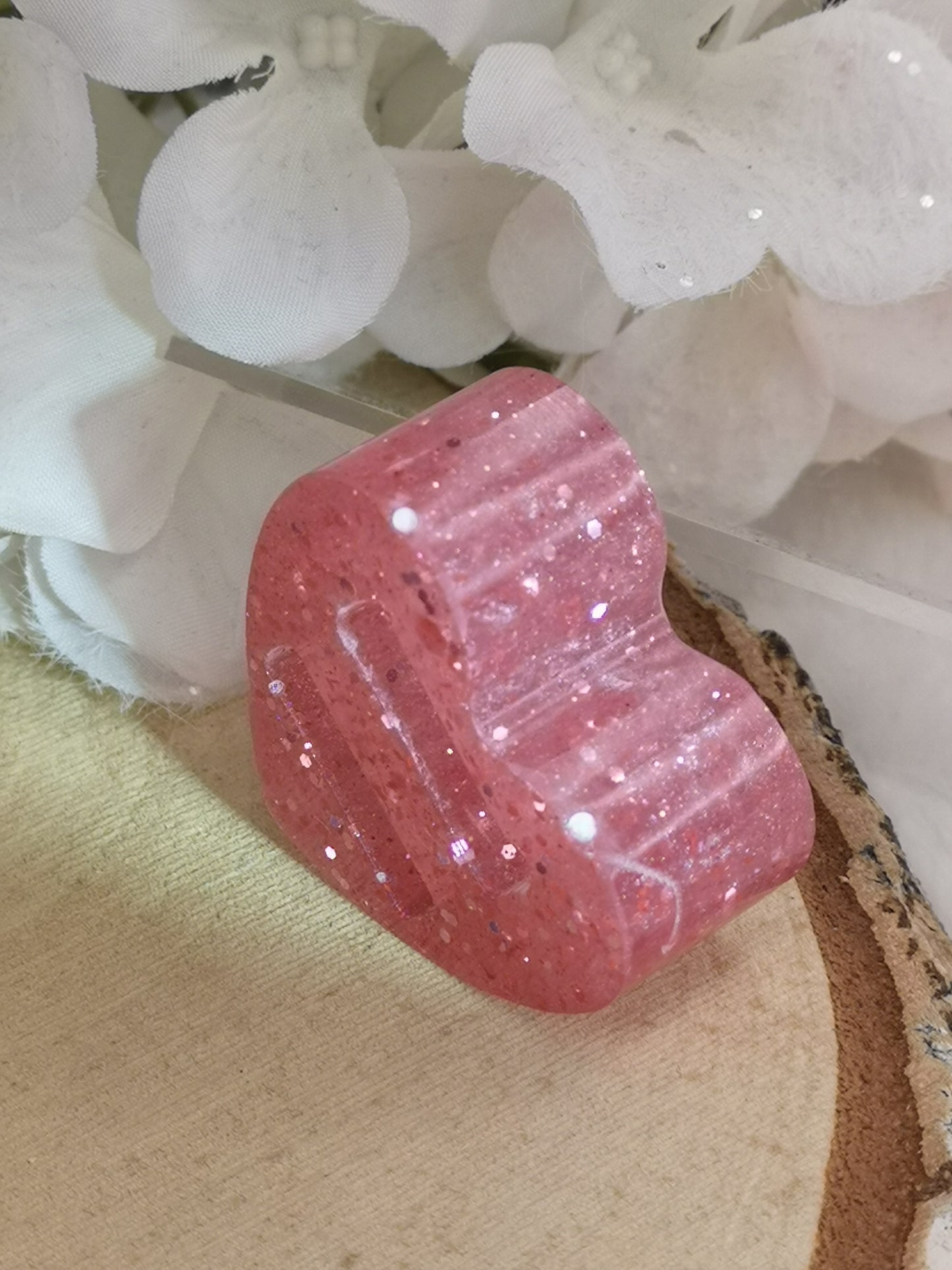 Herz Ring Halter aus Kunstharz Unikat Resinart Handmade #dayza