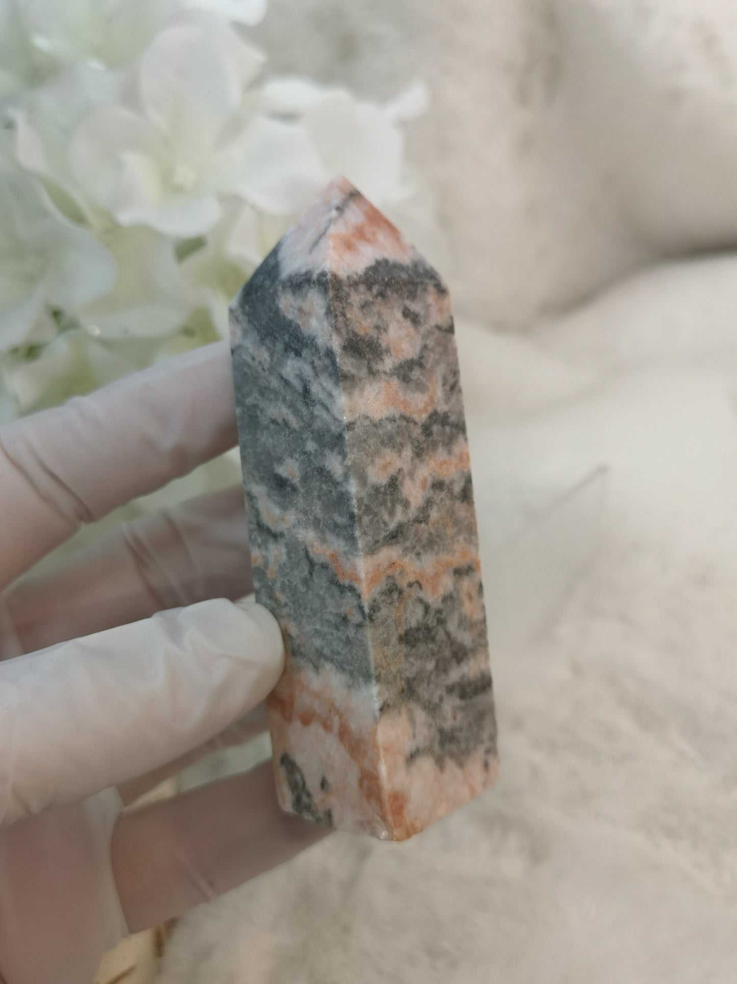 Zebra Jasper Edelstein Turm