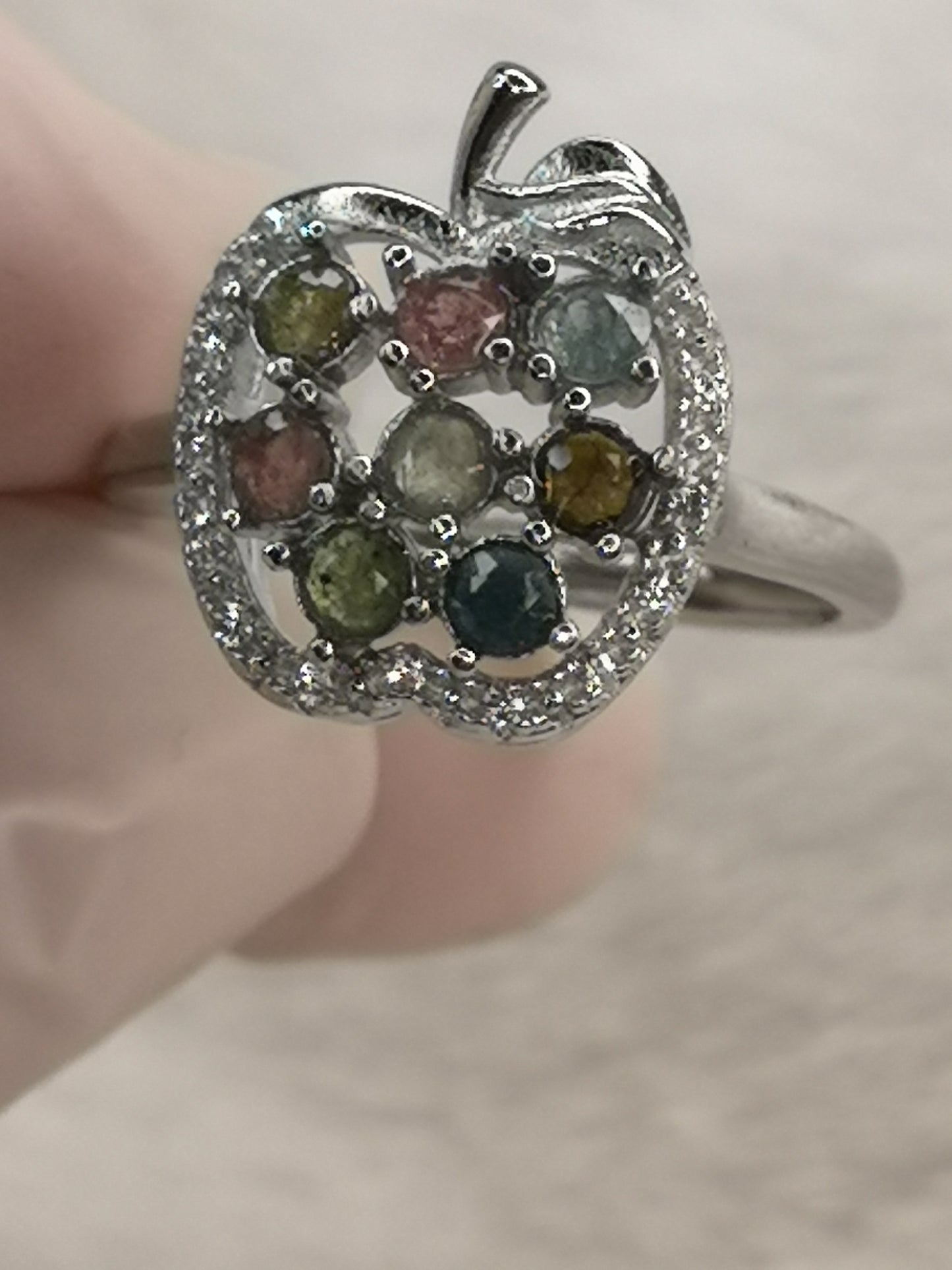 Turmalin Edelsteine, Kupfer Ring, verstellbar